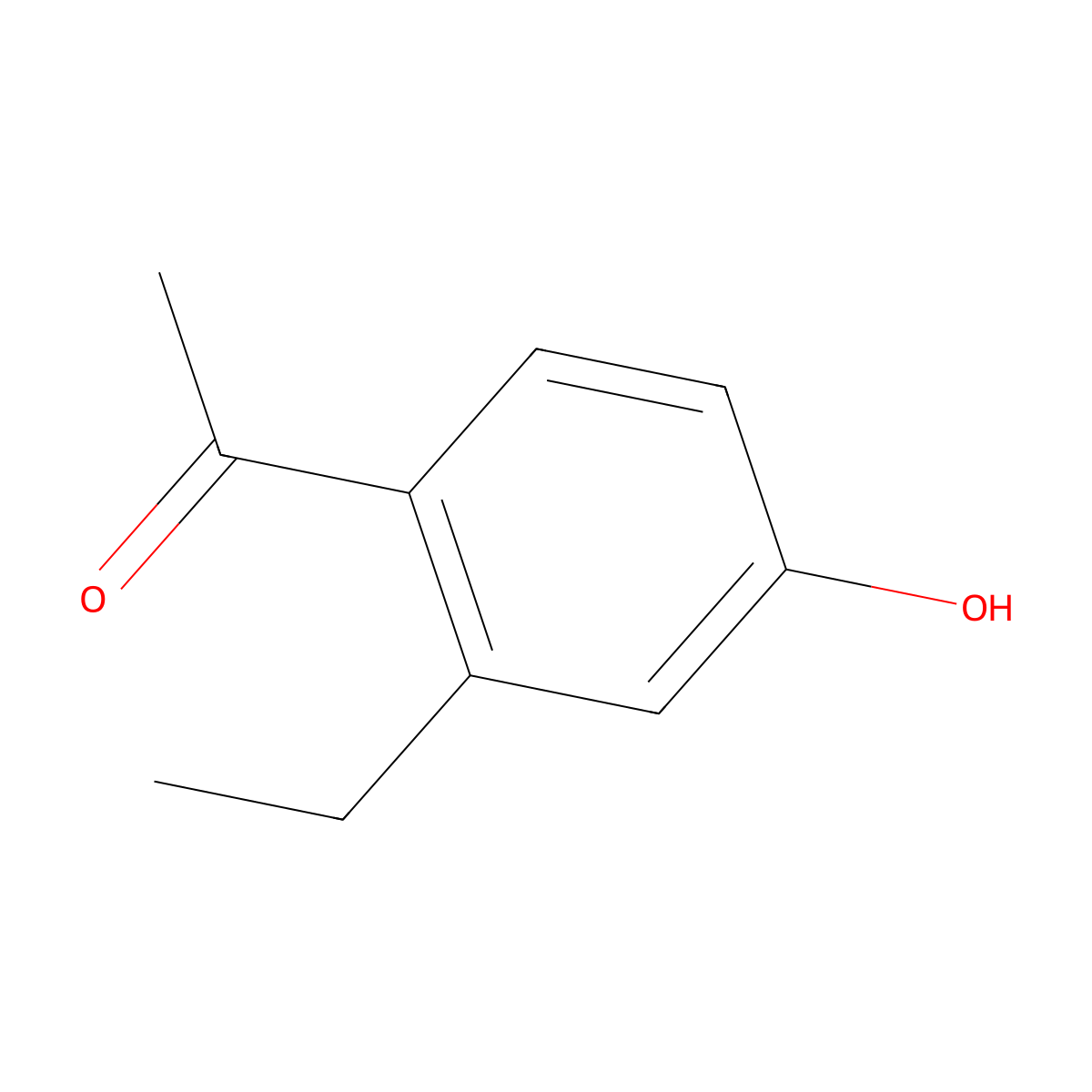 1-(2-Ethyl-4-hydroxyphenyl)ethan-1-one molecular structure, CAS 103323-98-4