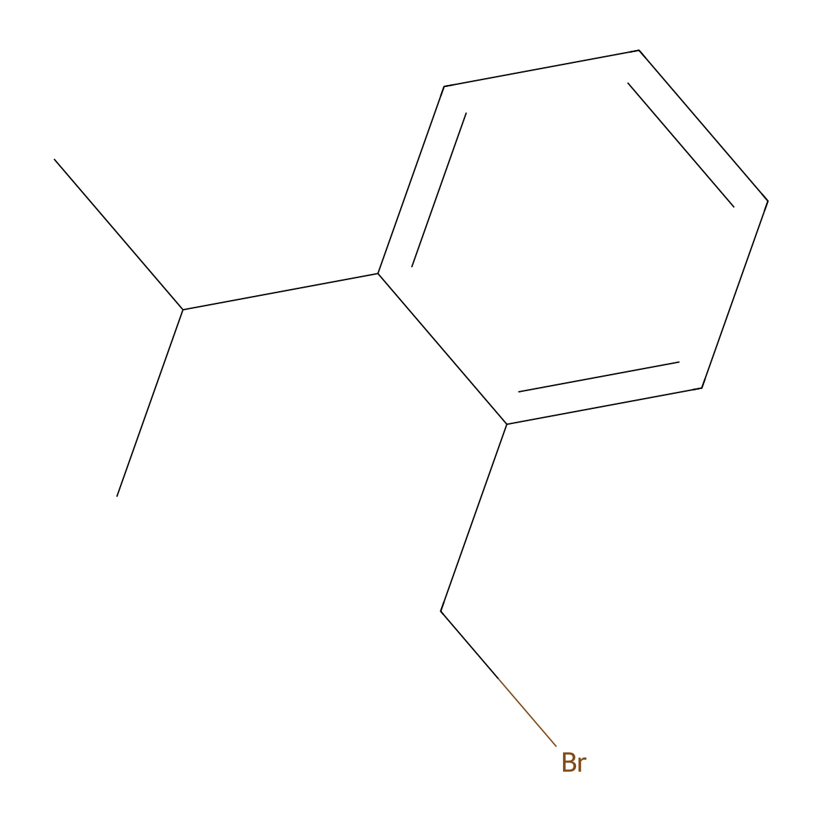 1-(Bromomethyl)-2-(propan-2-yl)benzene molecular structure, CAS 103324-37-4