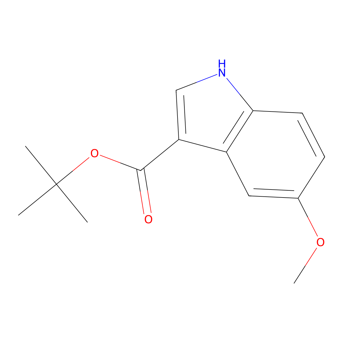 tert-Butyl 5-methoxy-1H-indole-3-carboxylate molecular structure, CAS 1033265-55-2