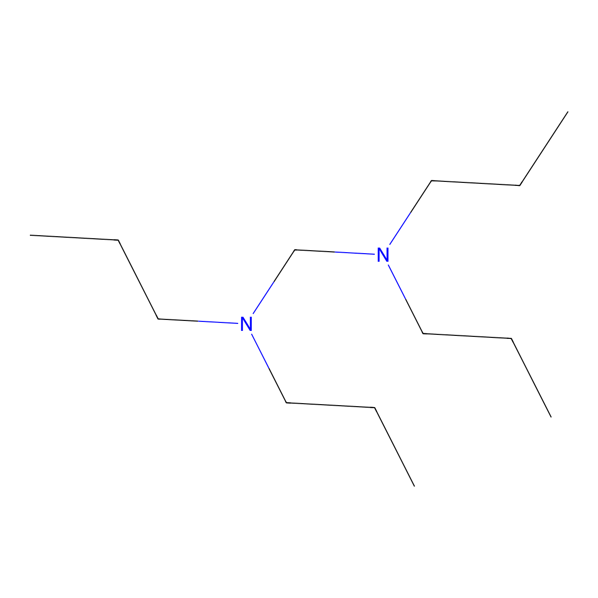 Methanediamine, N,N,N',N'-tetrapropyl- molecular structure, CAS 10333-53-6