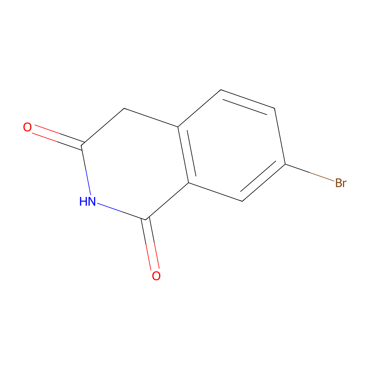 7-Bromoisoquinoline-1,3(2H,4H)-dione molecular structure, CAS 1033330-27-6