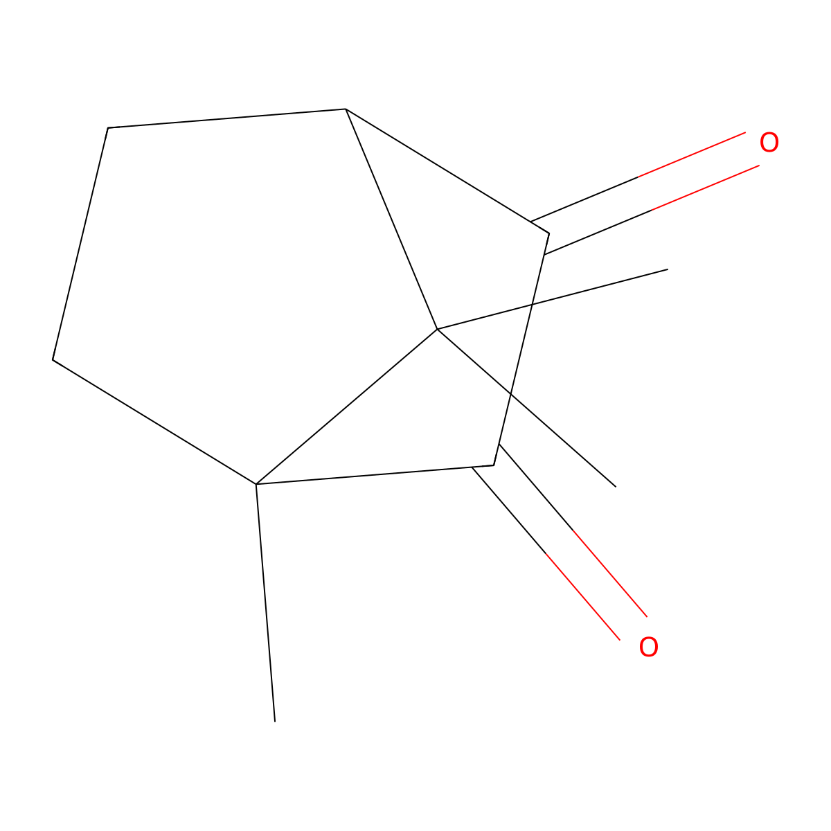 Camphoroquinone molecular structure, CAS 10334-26-6