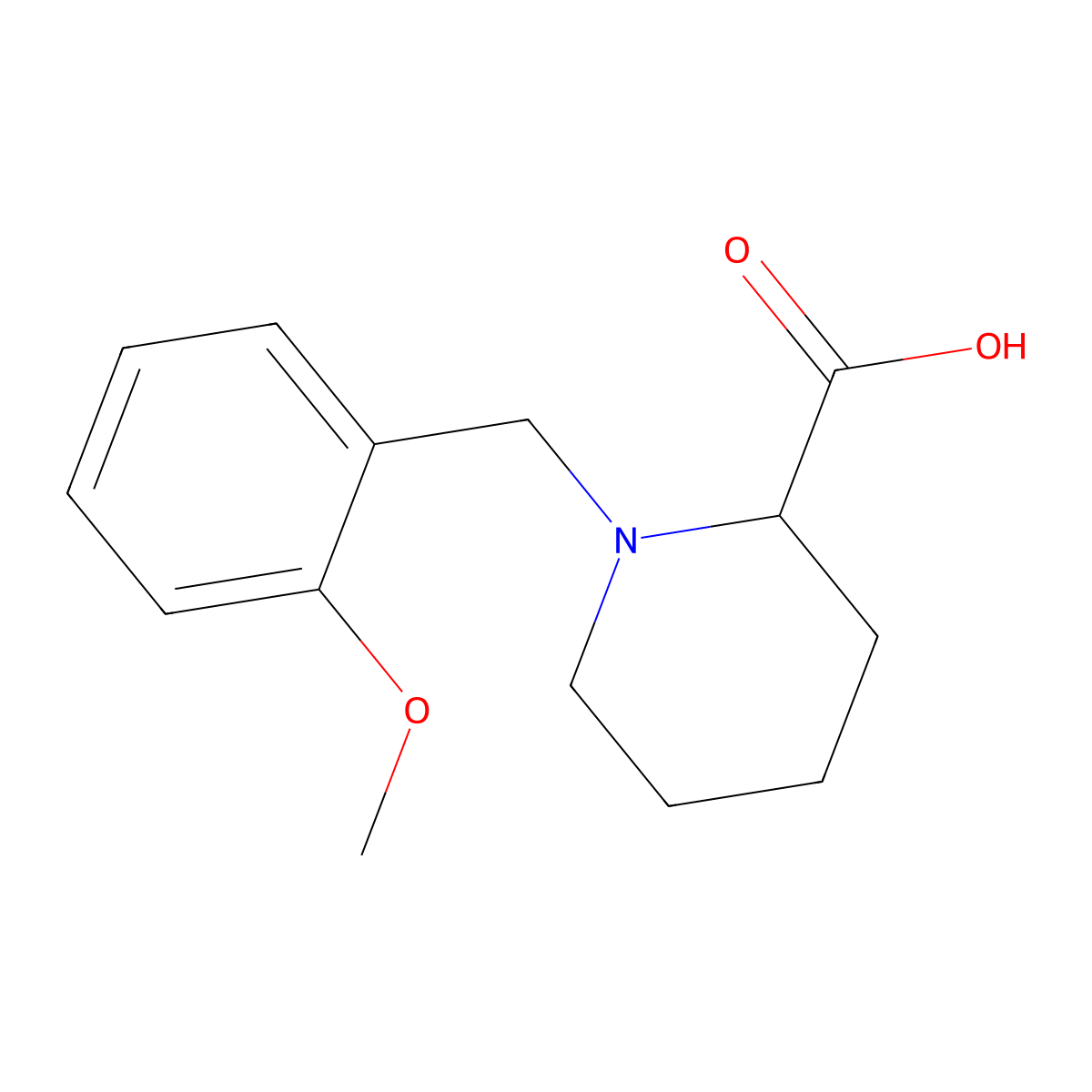 1-(2-Methoxy-benzyl)-piperidine-2-carboxylic acid molecular structure, CAS 1033400-09-7