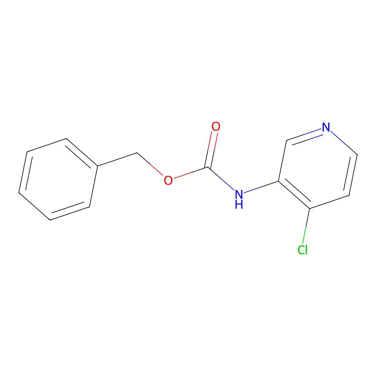 Benzyl (4-chloropyridin-3-yl)carbamate molecular structure, CAS 1033418-69-7