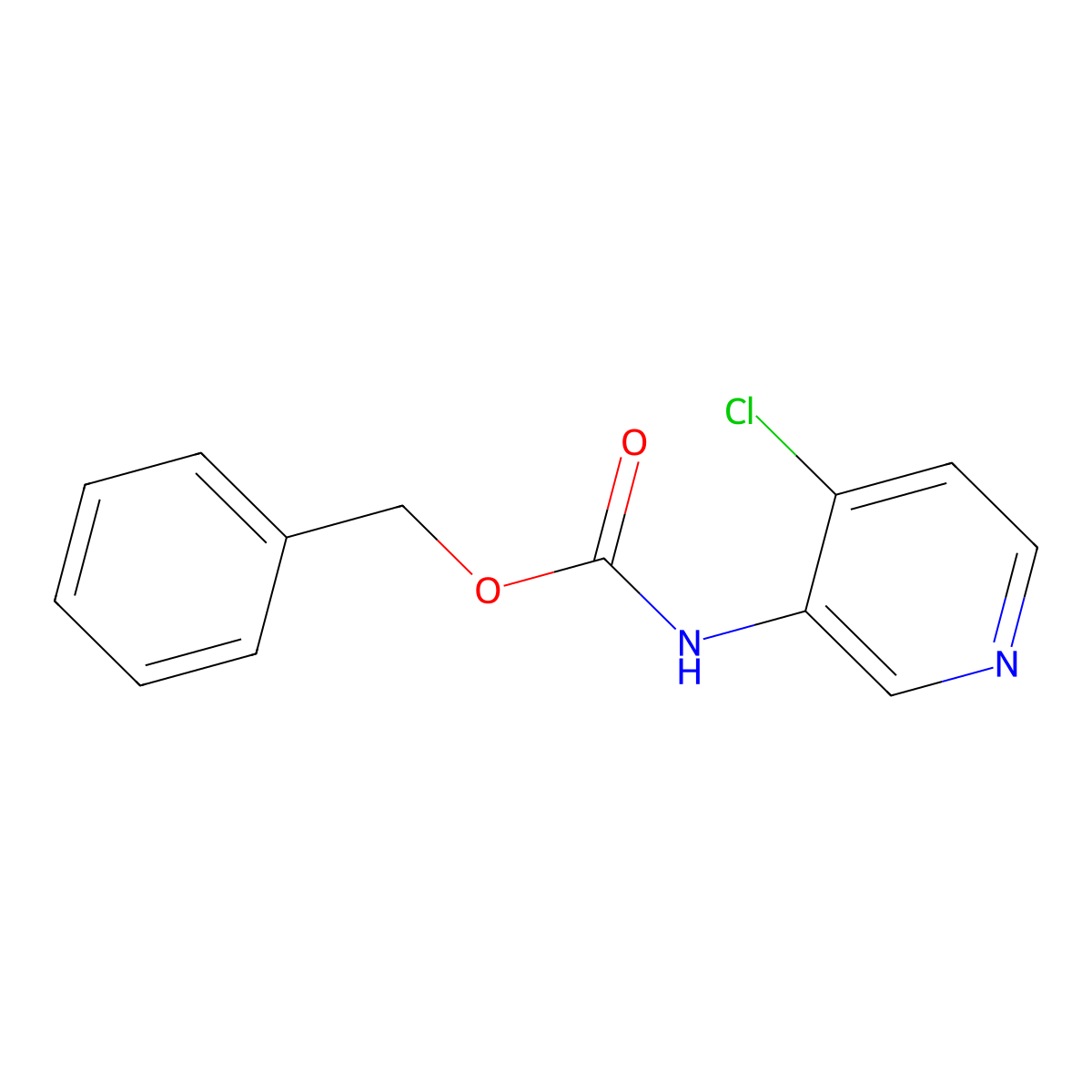 Benzyl (4-chloropyridin-3-yl)carbamate molecular structure, CAS 1033418-69-7