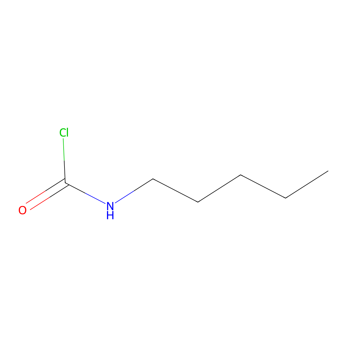 N-pentylcarbamoyl chloride molecular structure, CAS 1033440-11-7