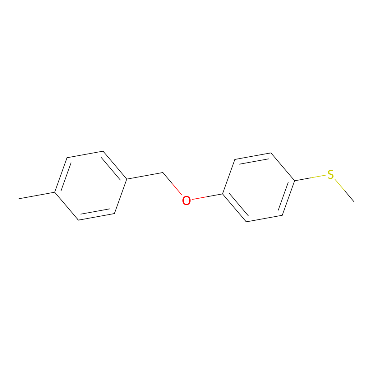 1-Methyl-4-[[4-(methylthio)phenoxy]methyl]benzene molecular structure, CAS 103346-14-1
