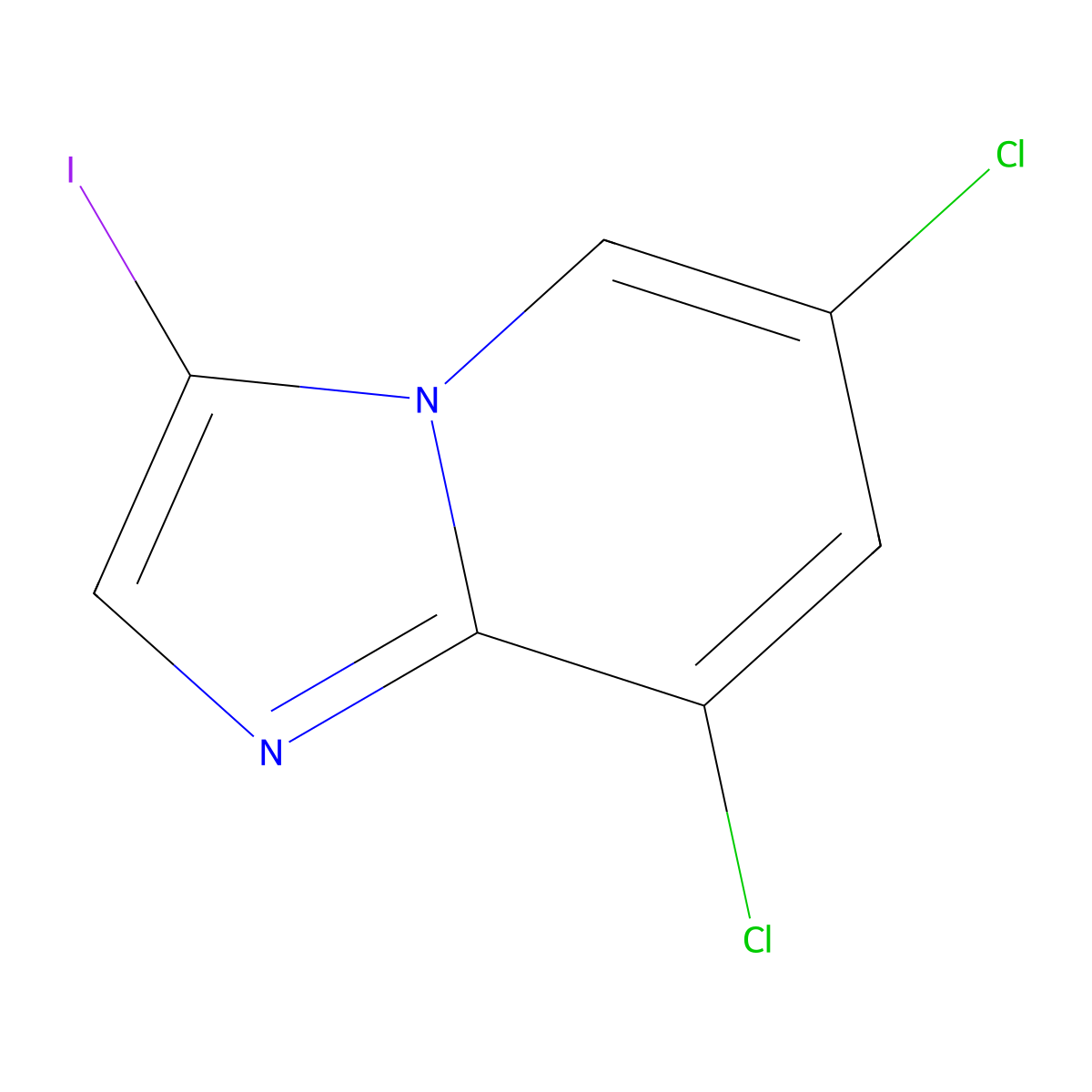6,8-Dichloro-3-iodoimidazo[1,2-a]pyridine molecular structure, CAS 1033463-27-2