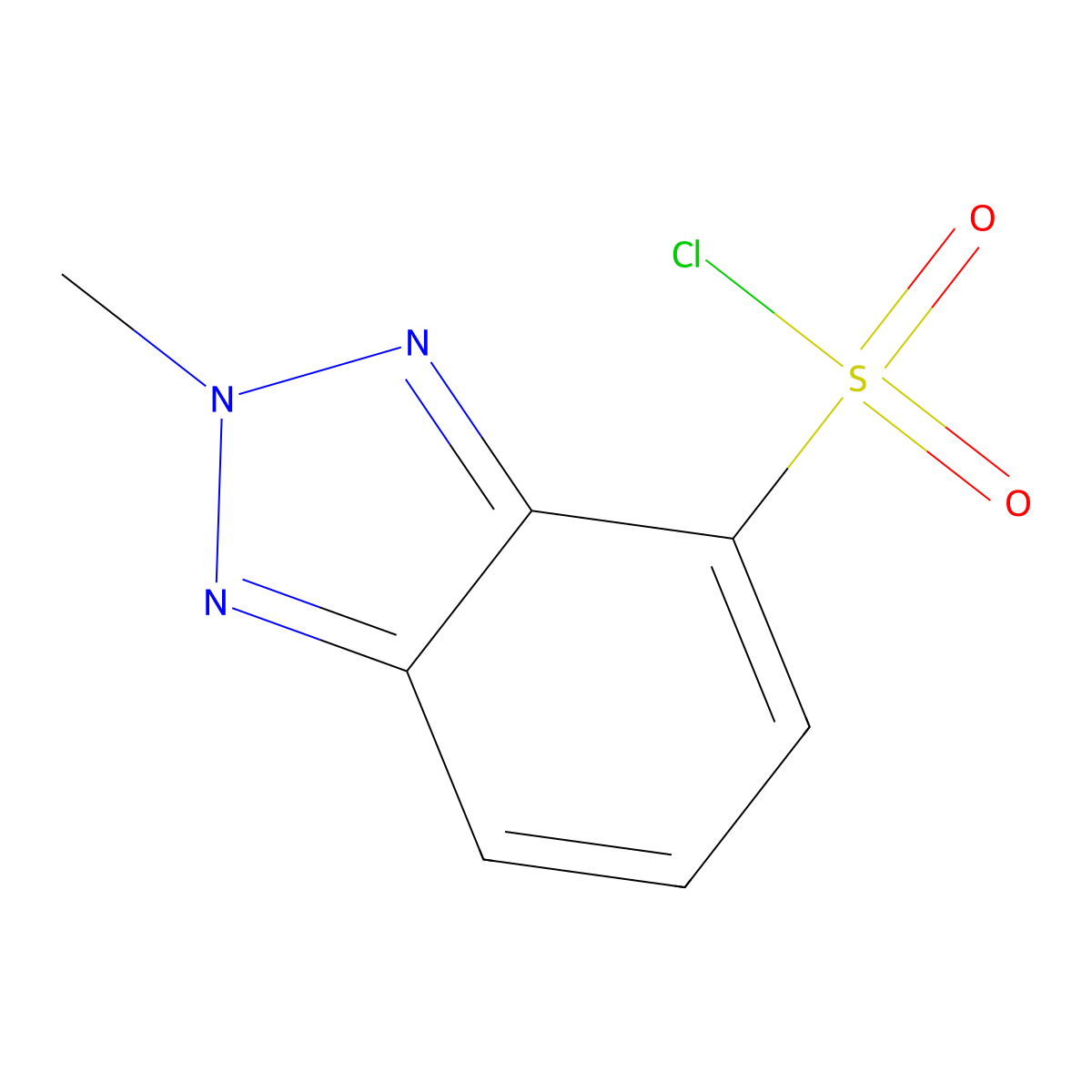 2-methyl-2H-benzo[d][1,2,3]triazole-4-sulfonyl chloride molecular structure, CAS 1033464-75-3