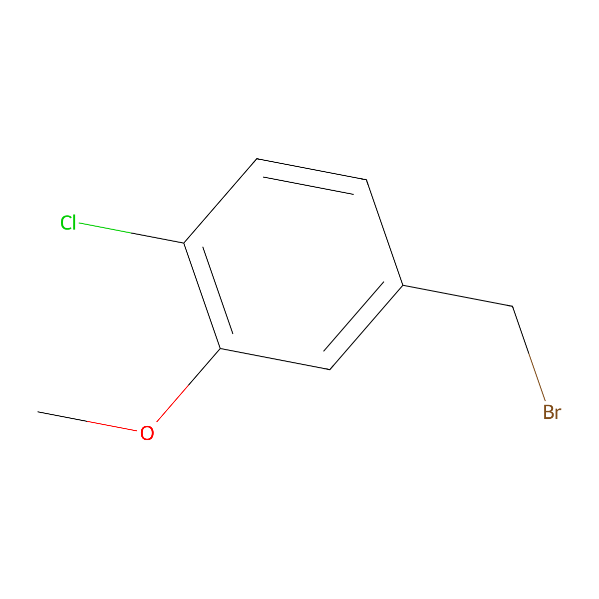 4-(Bromomethyl)-1-chloro-2-methoxybenzene molecular structure, CAS 103347-14-4