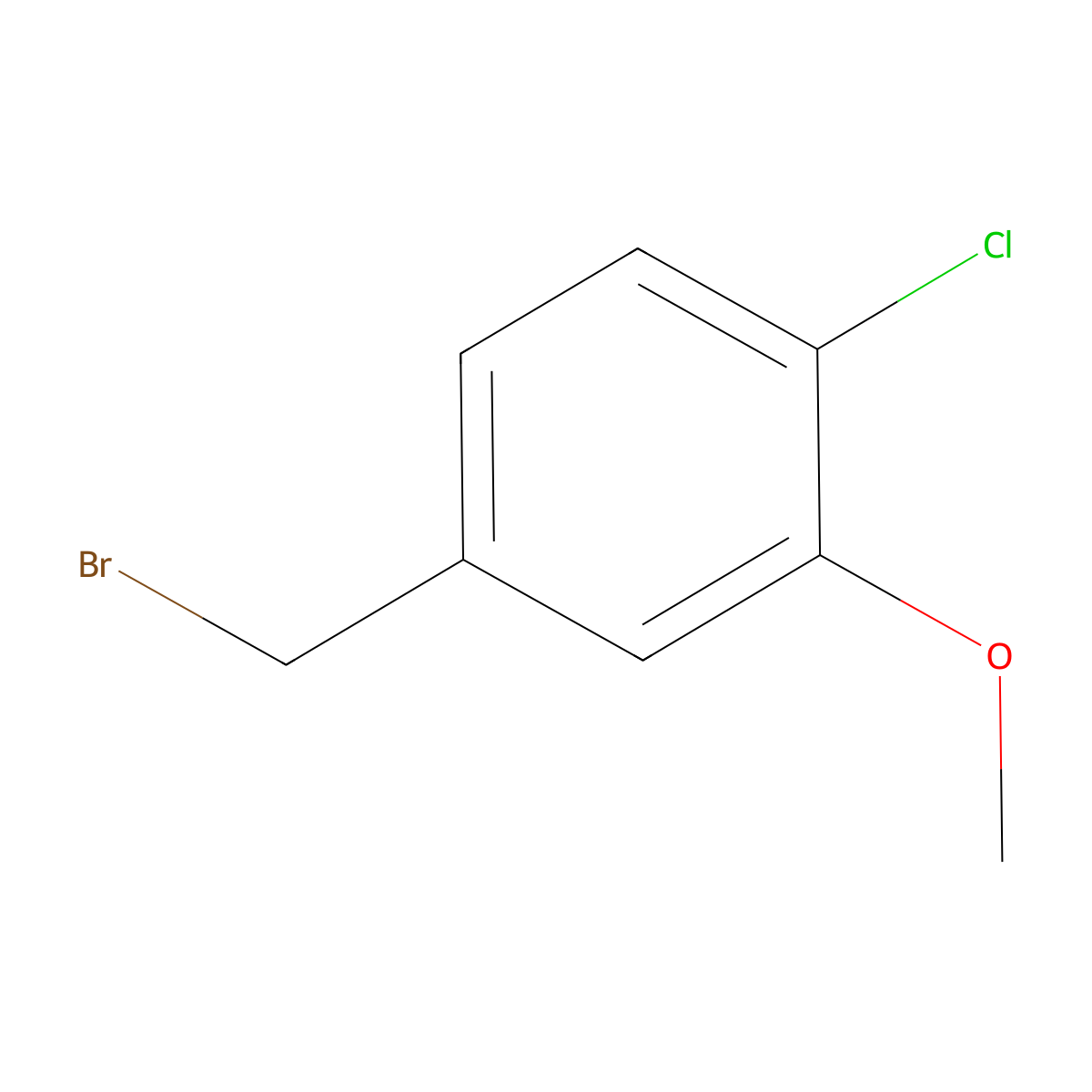 4-(Bromomethyl)-1-chloro-2-methoxybenzene molecular structure, CAS 103347-14-4