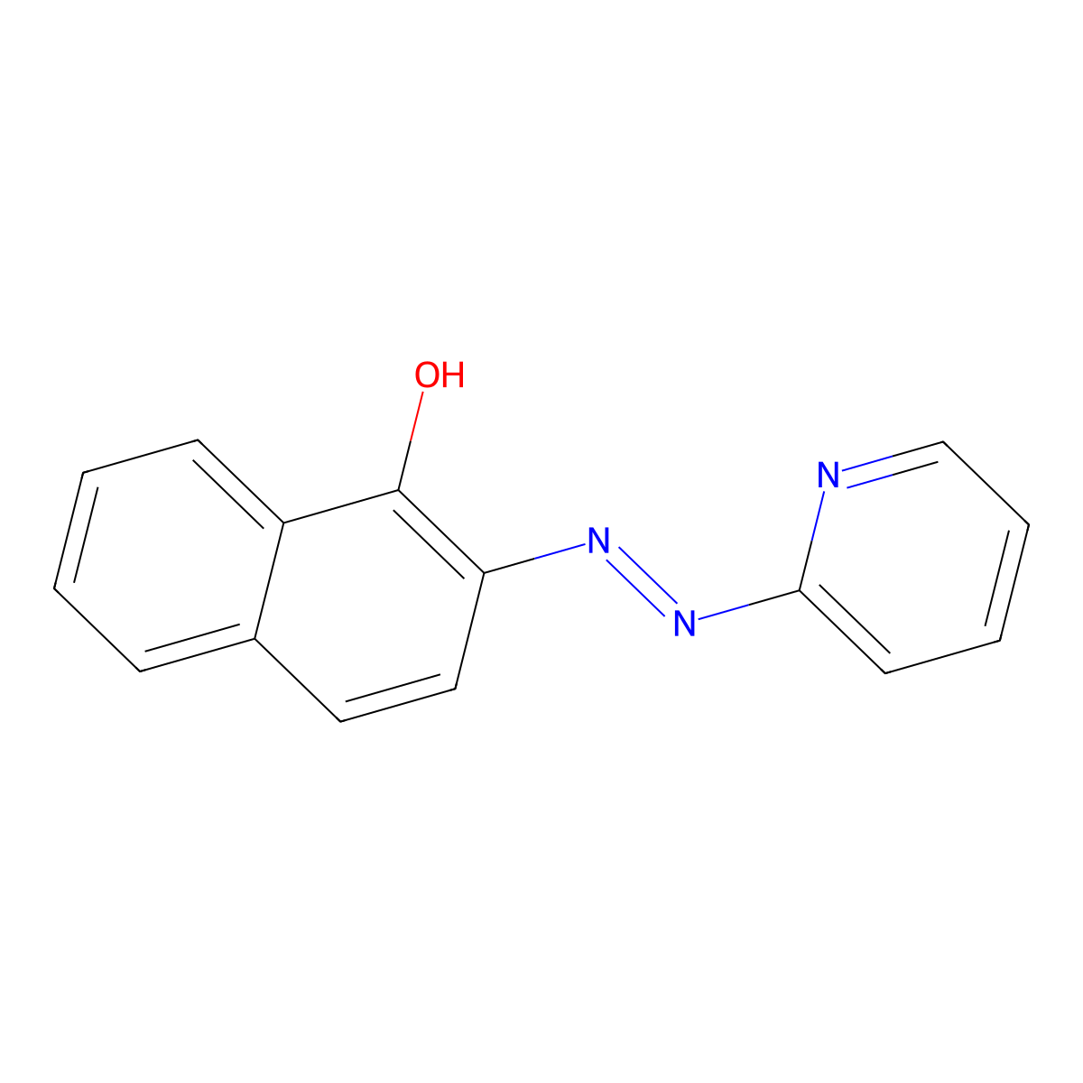 2-(2-Pyridylazo)-1-naphthol molecular structure, CAS 10335-31-6