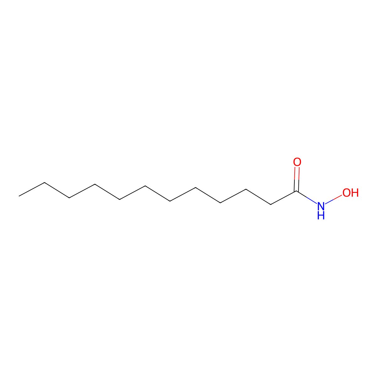N-Hydroxydodecanamide molecular structure, CAS 10335-68-9