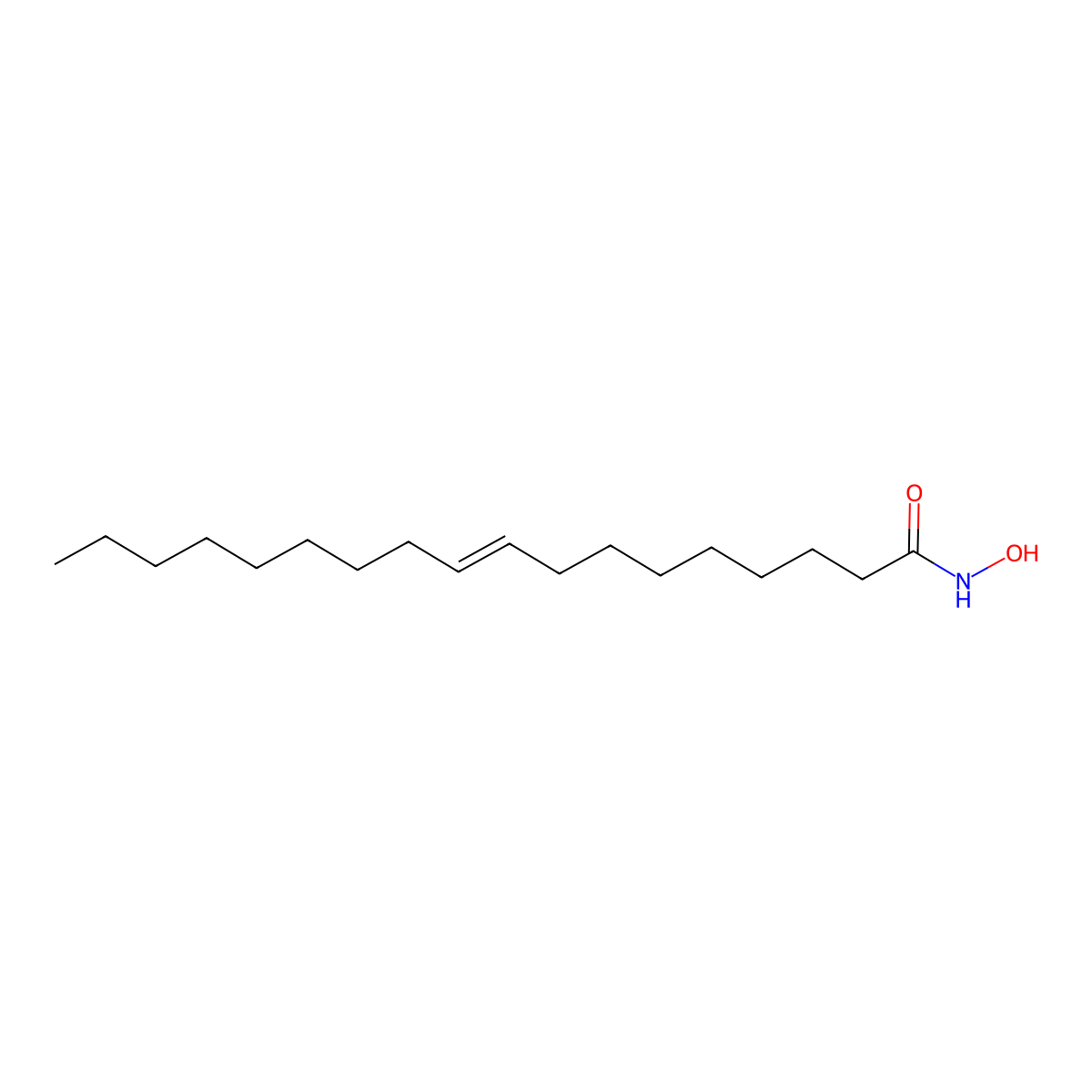(9Z)-N-Hydroxy-9-octadecenamide molecular structure, CAS 10335-69-0