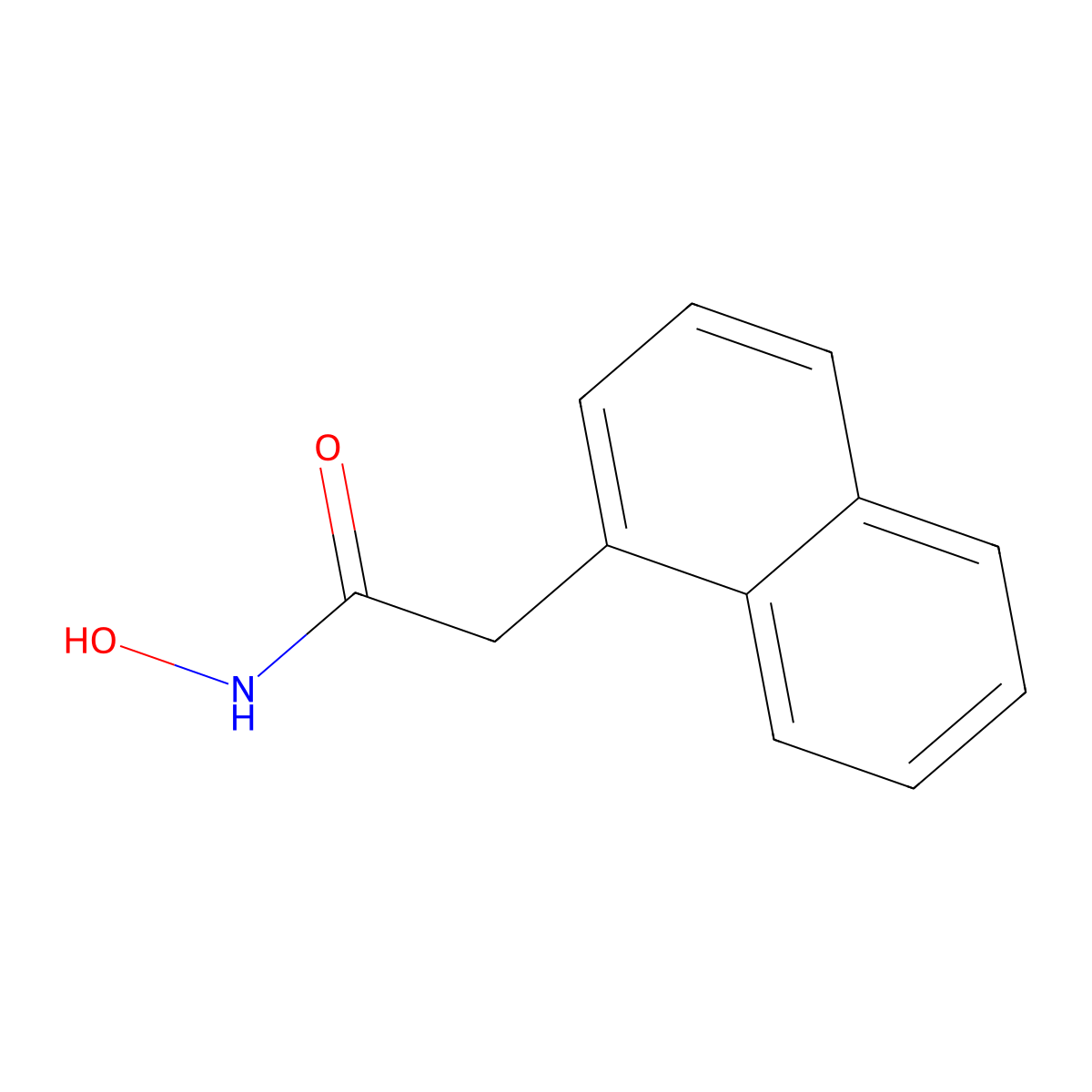 N-Hydroxy-1-naphthaleneacetamide molecular structure, CAS 10335-80-5