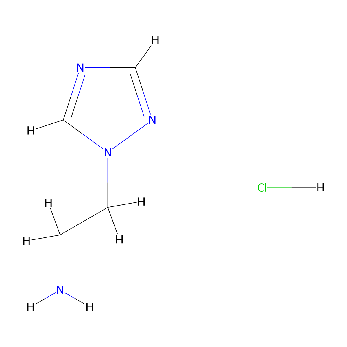 2-(1H-1,2,4-triazol-1-yl)ethan-1-amine hydrochloride molecular structure, CAS 1033521-69-5