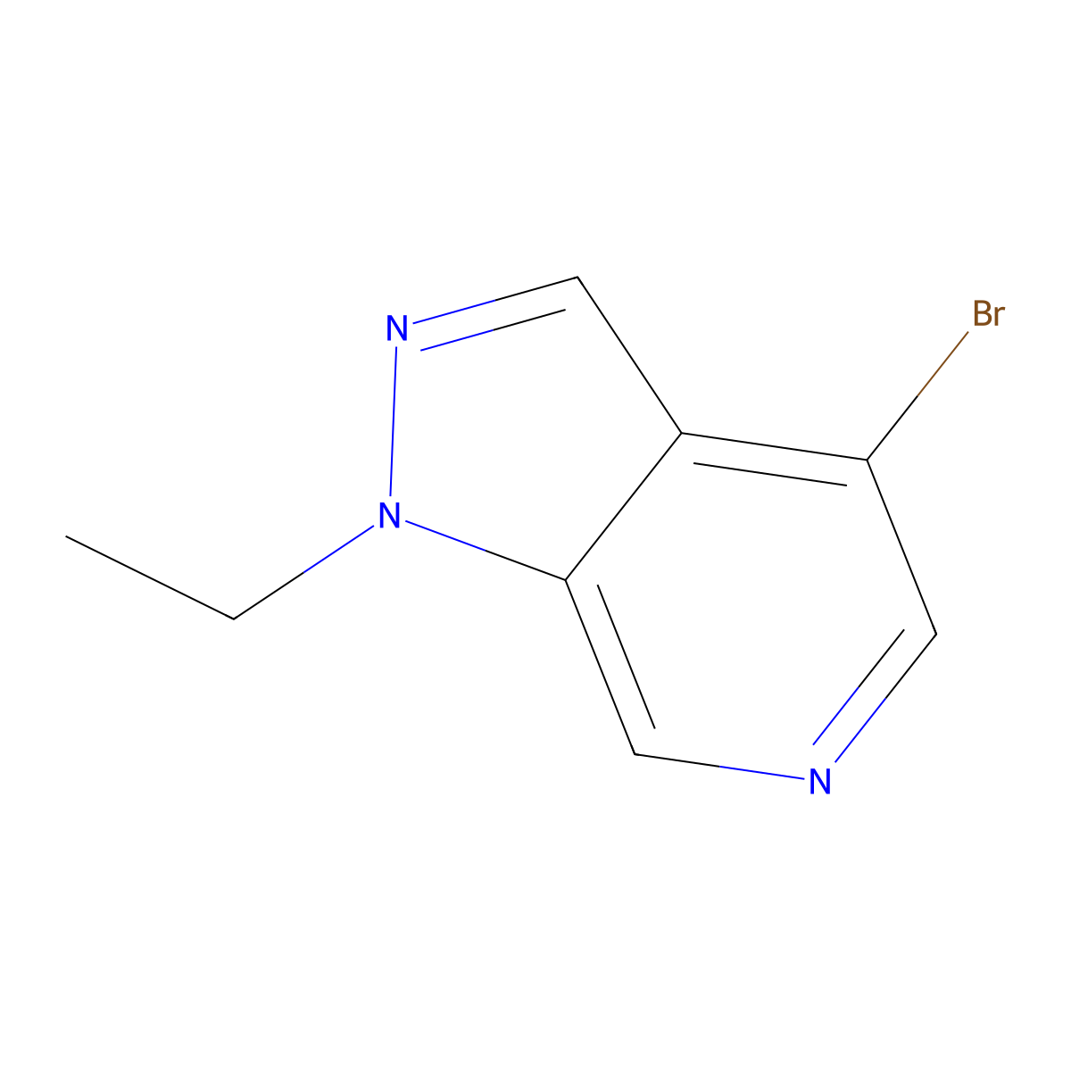 4-Bromo-1-ethyl-1h-pyrazolo[3,4-c]pyridine molecular structure, CAS 1033532-57-8