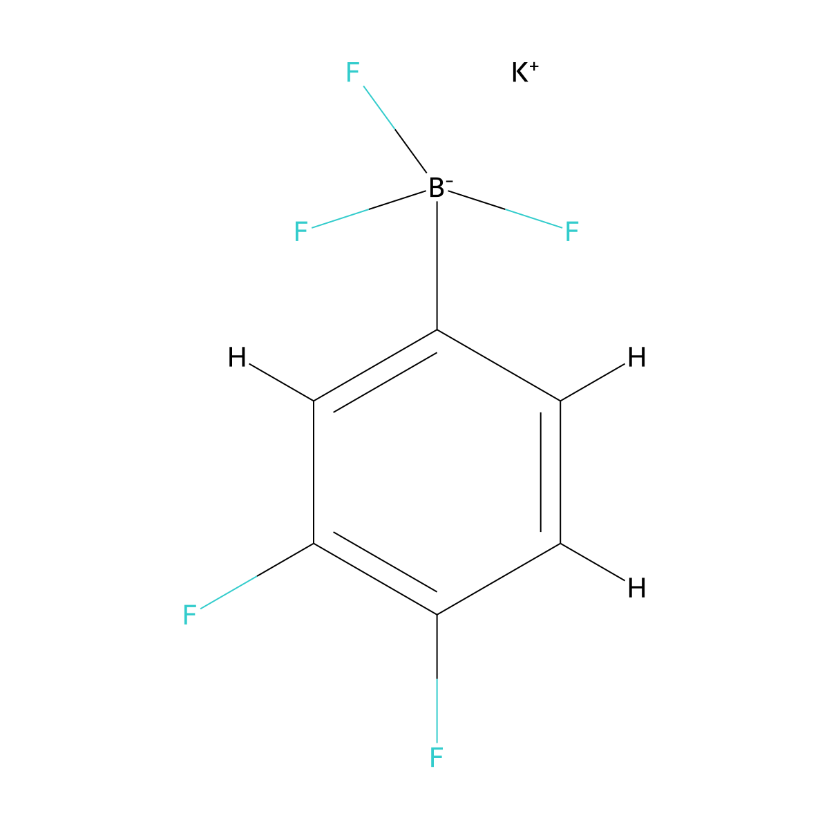 Potassium (3,4-difluorophenyl)trifluoroborate molecular structure, CAS 1033592-49-2