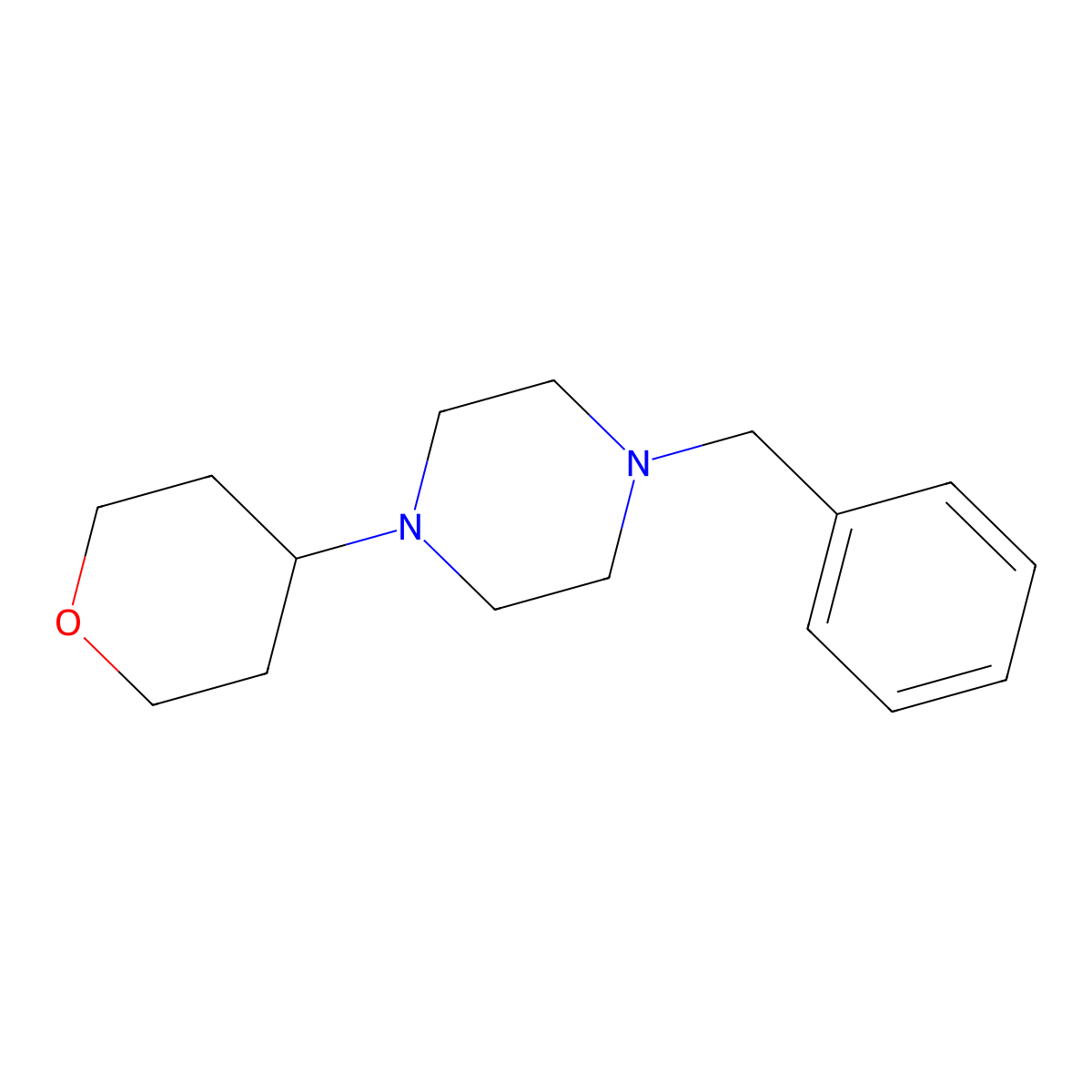 1-Benzyl-4-(4-tetrahydropyranyl)piperazine molecular structure, CAS 1033594-04-5
