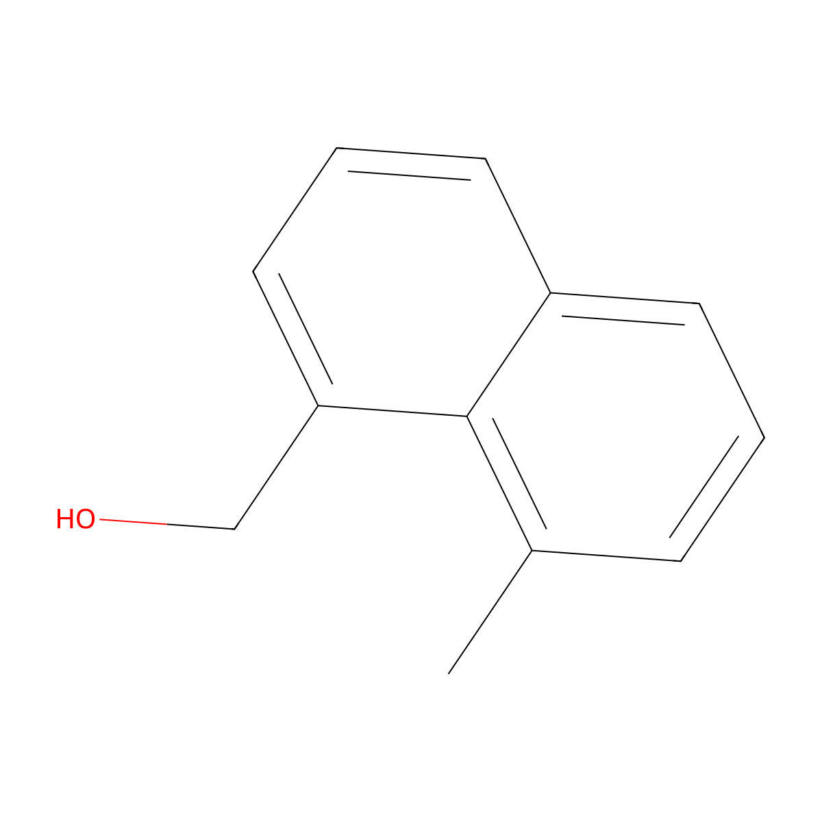 (8-Methylnaphthalen-1-yl)methanol molecular structure, CAS 10336-29-5