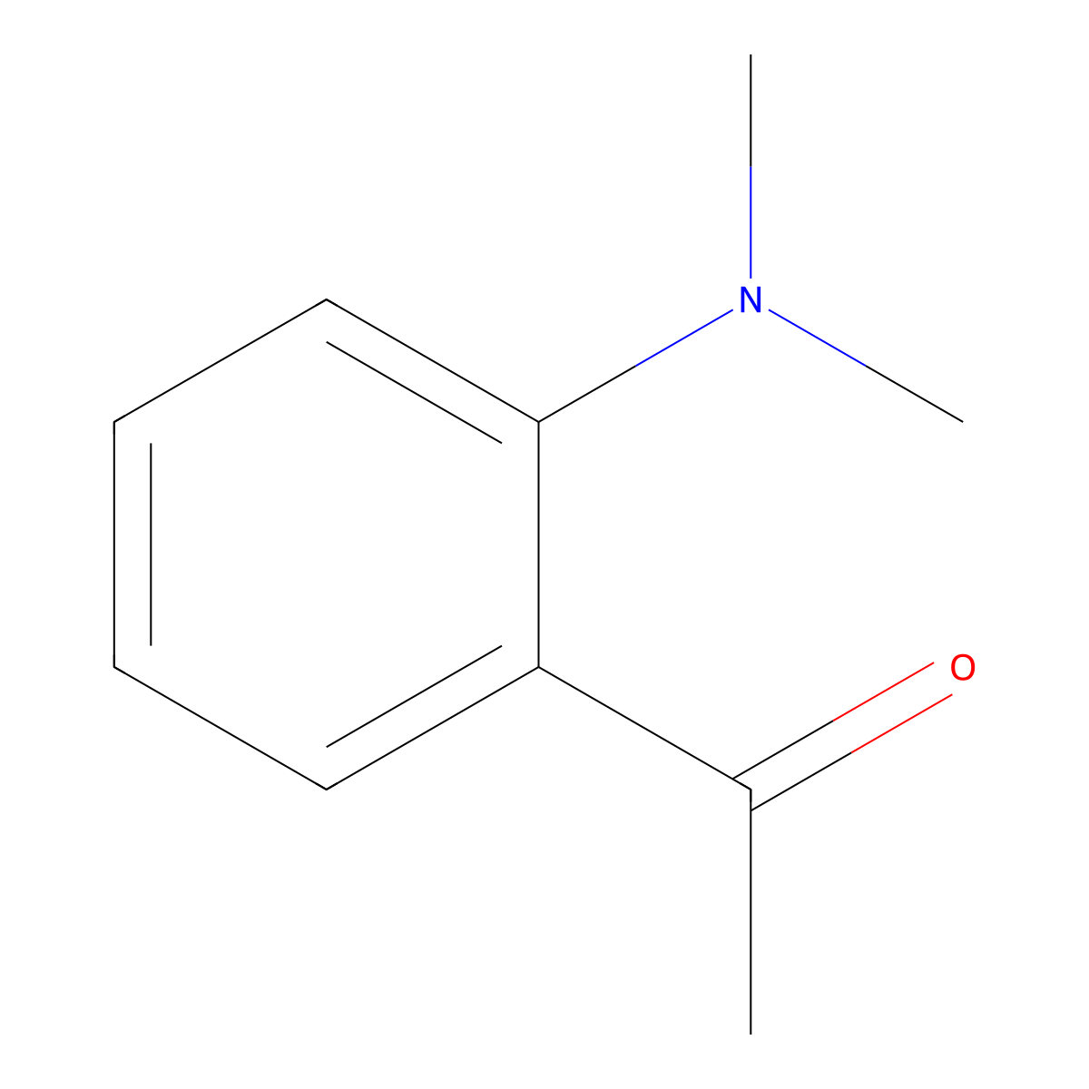 1-(2-(Dimethylamino)phenyl)ethan-1-one molecular structure, CAS 10336-55-7