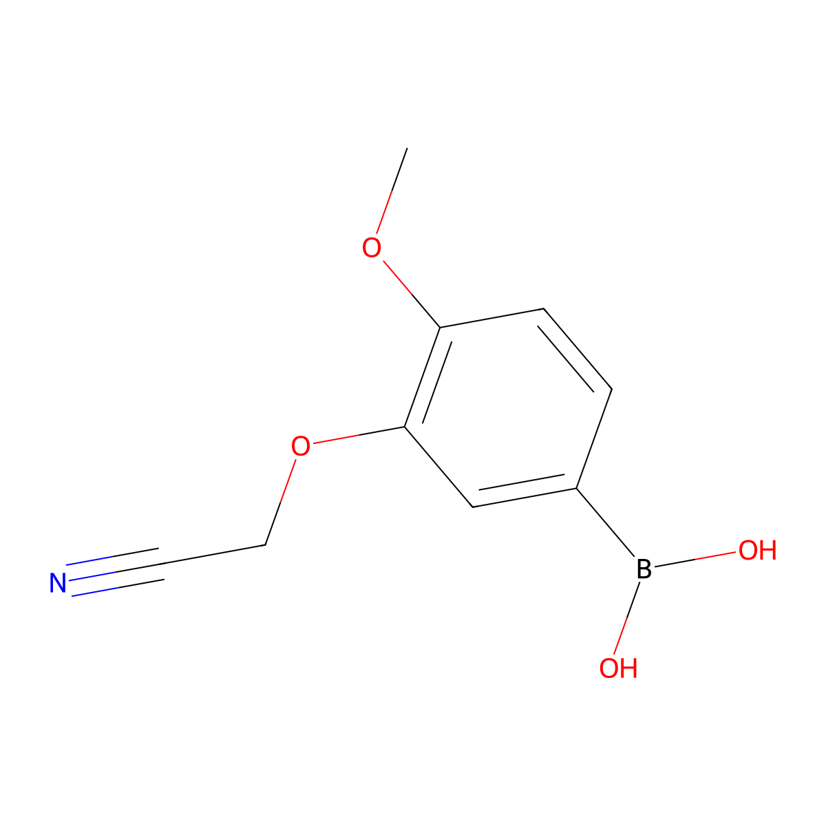 [3-(Cyanomethoxy)-4-methoxyphenyl]boronic acid molecular structure, CAS 1033602-67-3