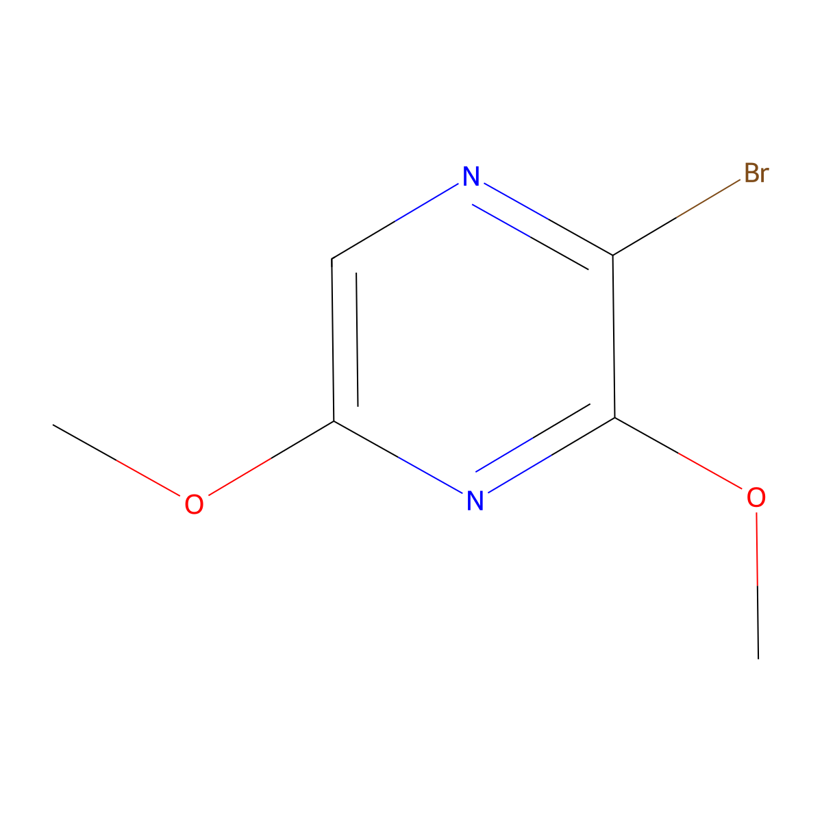 2-Bromo-3,5-dimethoxypyrazine molecular structure, CAS 1033610-34-2