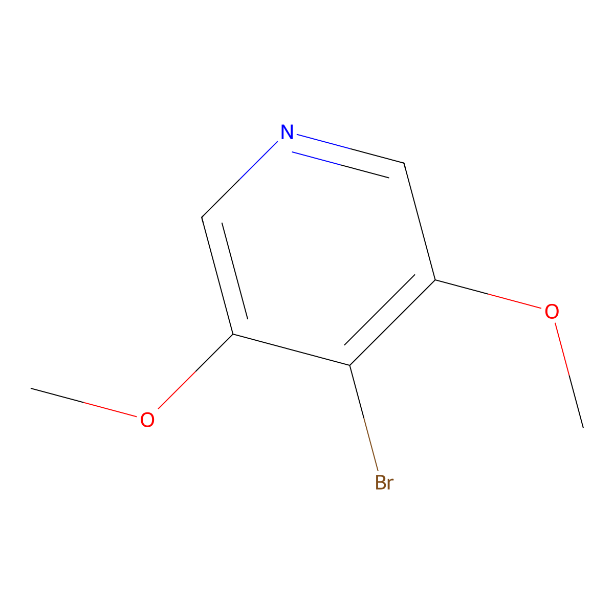 4-Bromo-3,5-dimethoxypyridine molecular structure, CAS 1033610-45-5