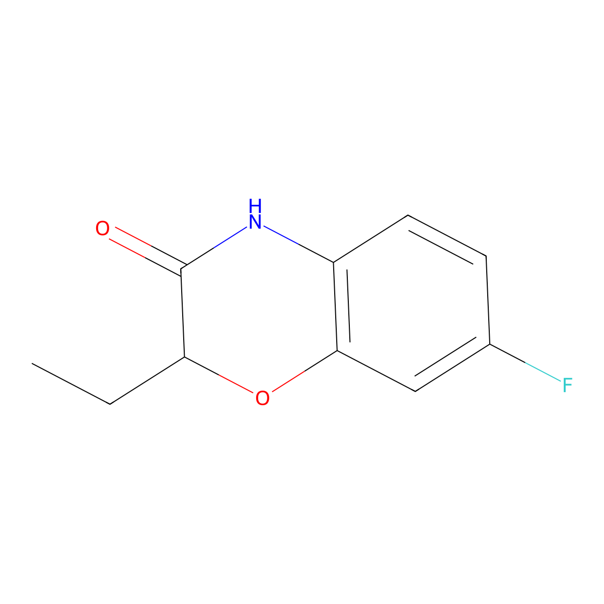 2-Ethyl-7-fluoro-2H-benzo[b][1,4]oxazin-3(4H)-one molecular structure, CAS 103362-09-0