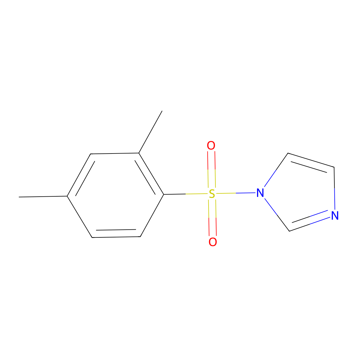 1-[(2,4-dimethylphenyl)sulfonyl]-1H-imidazole molecular structure, CAS 103362-22-7