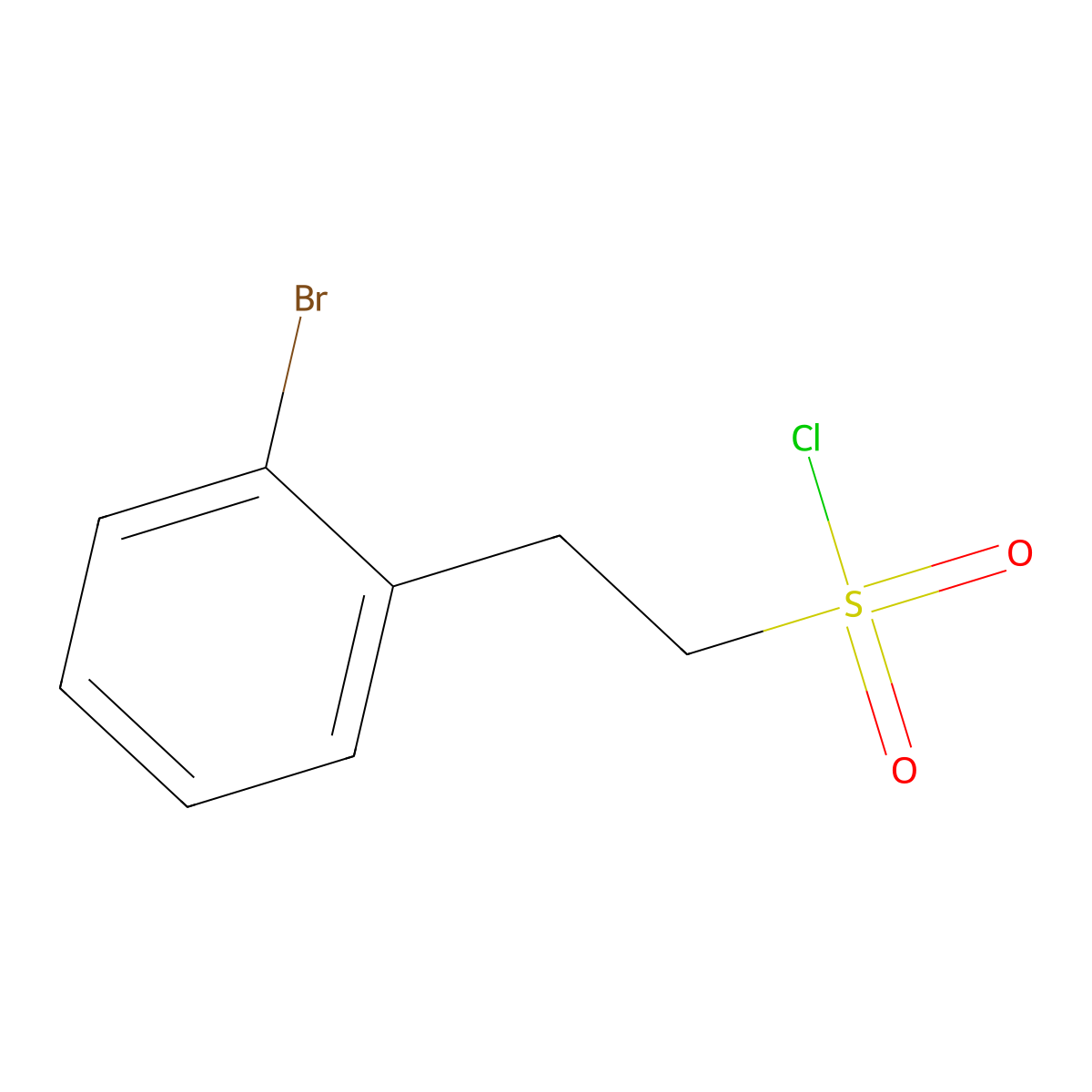 2-(2-Bromophenyl)ethanesulfonyl chloride molecular structure, CAS 1033629-59-2
