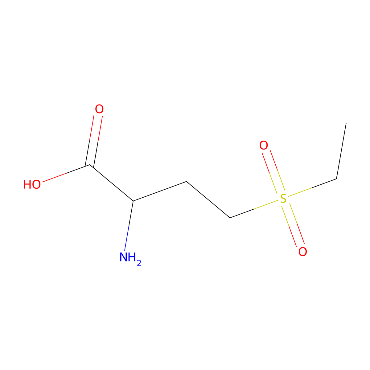 DL-Ethionine sulfone molecular structure, CAS 103364-66-5