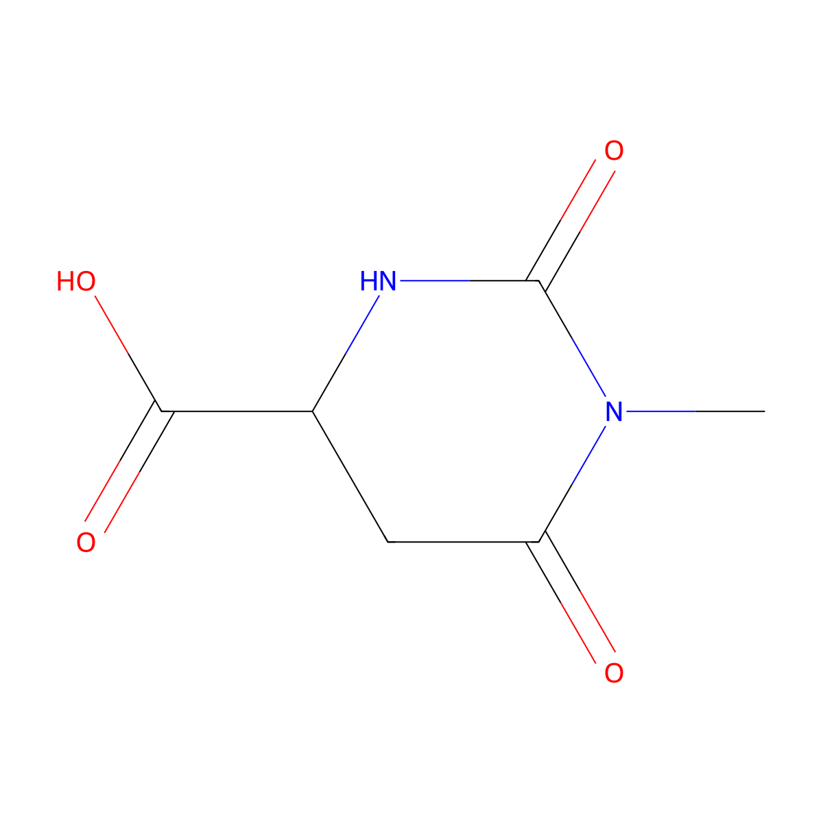 (S)-1-METHYL-2,6-DIOXOHEXAHYDROPYRIMIDINE-4-CARBOXYLIc acid molecular structure, CAS 103365-69-1