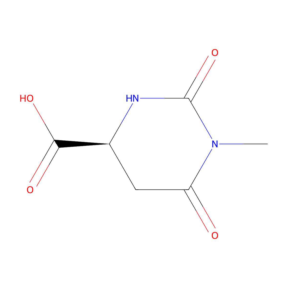 (S)-1-METHYL-2,6-DIOXOHEXAHYDROPYRIMIDINE-4-CARBOXYLIc acid molecular structure, CAS 103365-69-1