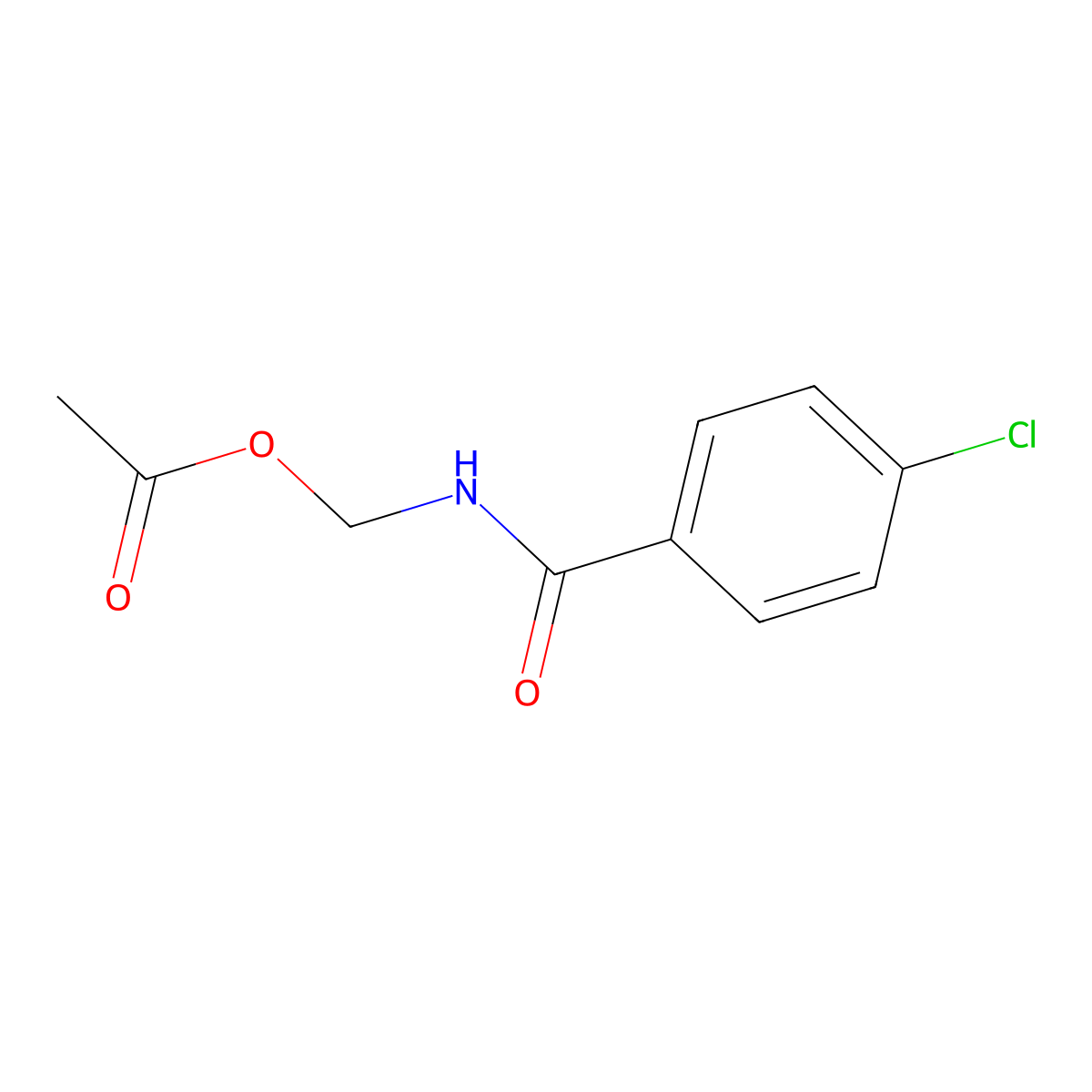 N-(acetoxymethyl)-4-chlorobenzamide molecular structure, CAS 103369-09-1