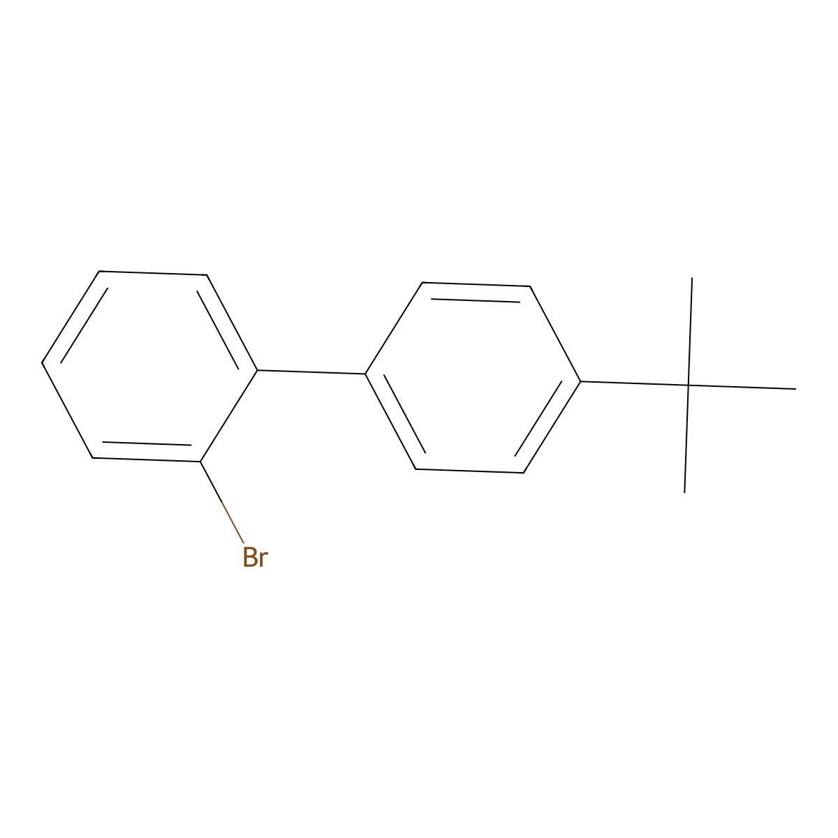 2-Bromo-4'-tert-butylbiphenyl molecular structure, CAS 1033692-34-0