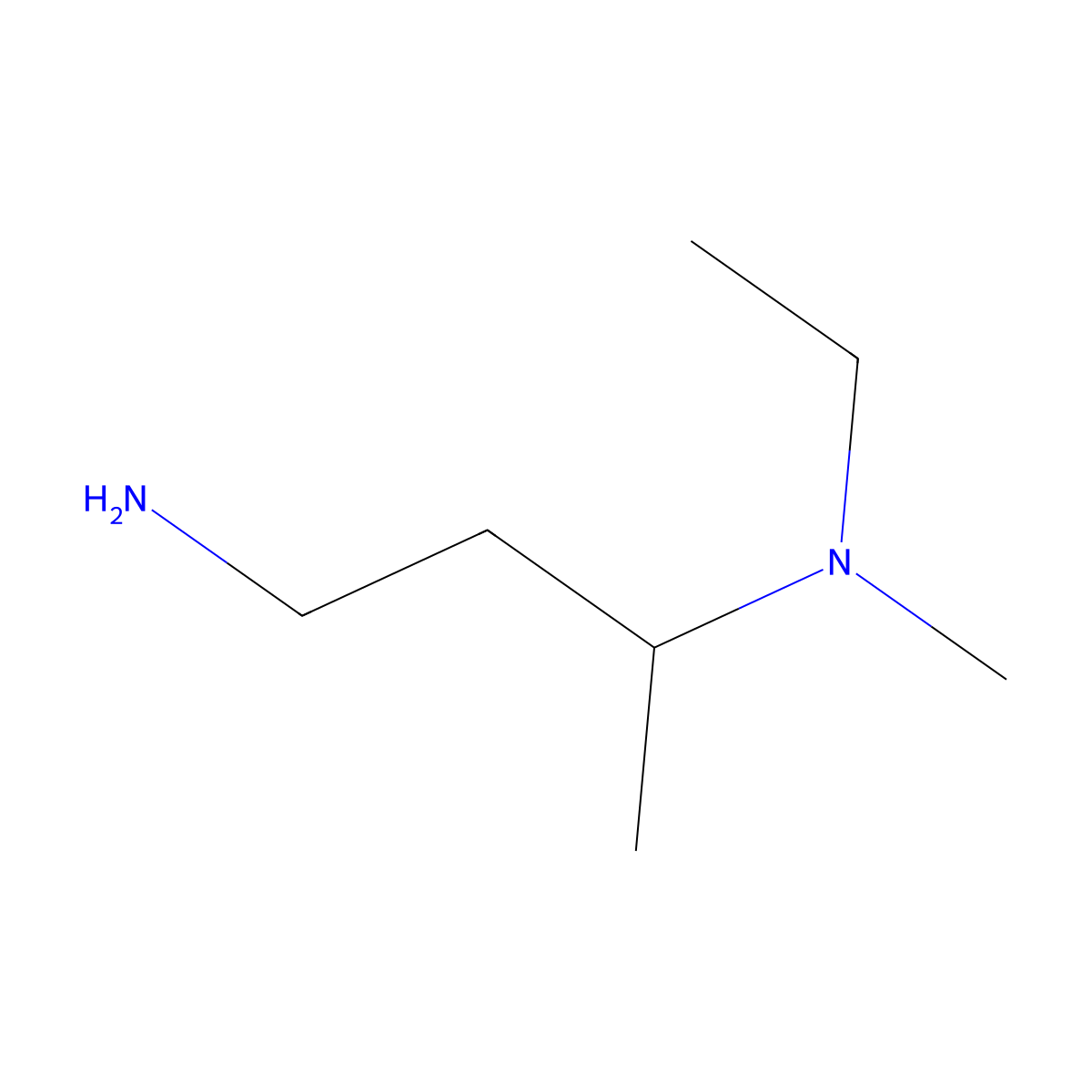 N-(3-amino-1-methylpropyl)-N-ethyl-N-methylamine molecular structure, CAS 1033693-03-6