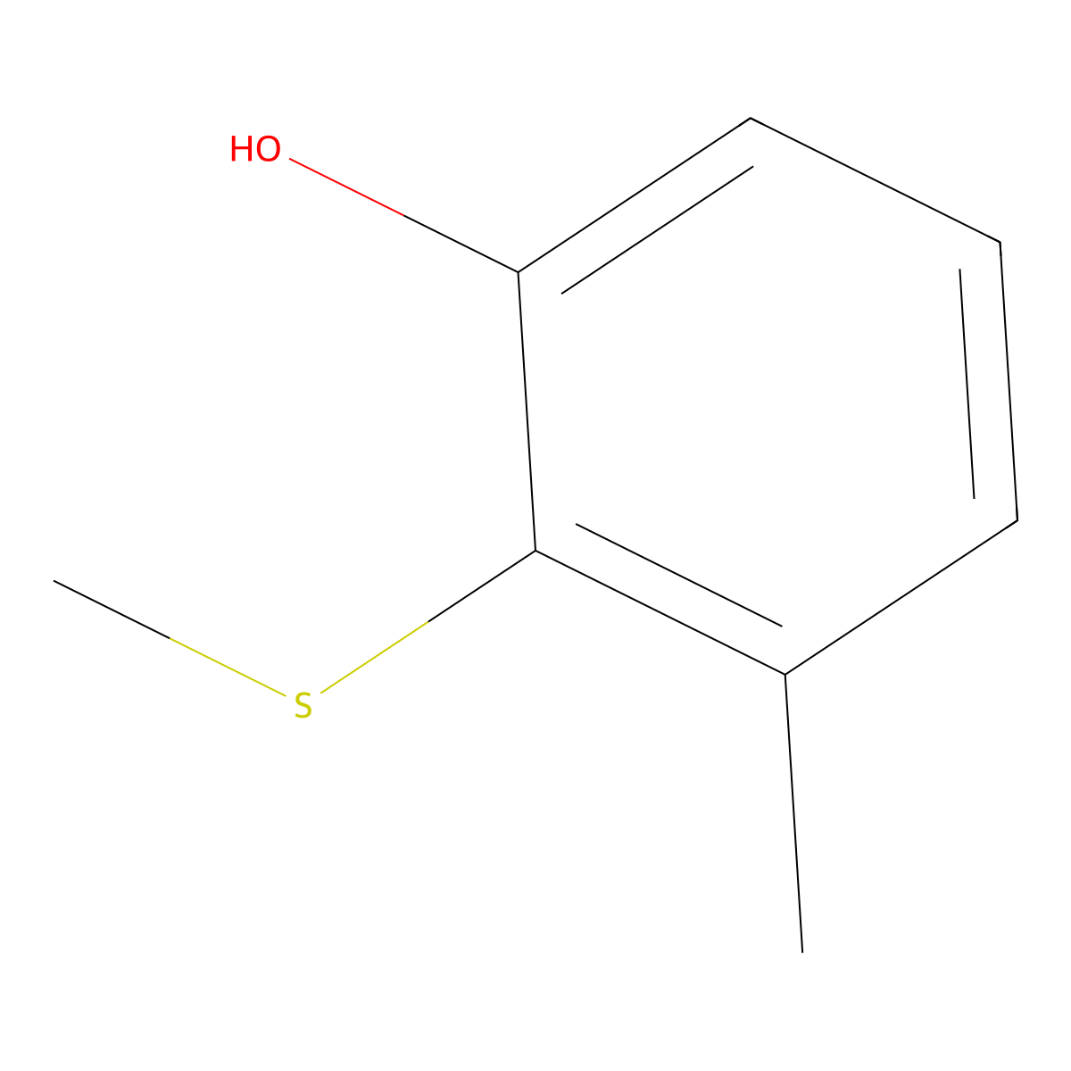 3-Methyl-2-(methylthio)phenol molecular structure, CAS 1033693-19-4