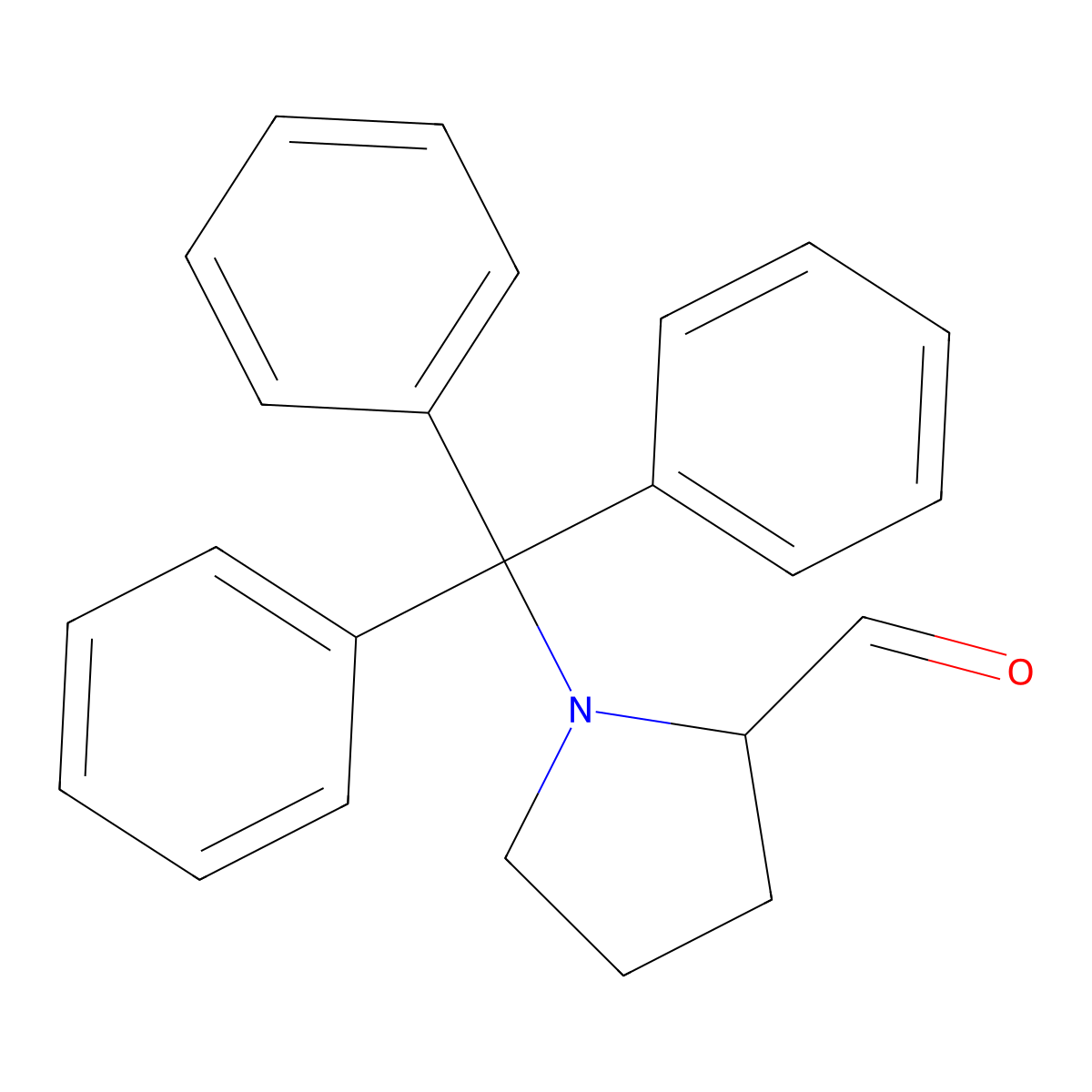 (R)-1-Tritylpyrrolidine-2-carbaldehyde molecular structure, CAS 1033699-62-5