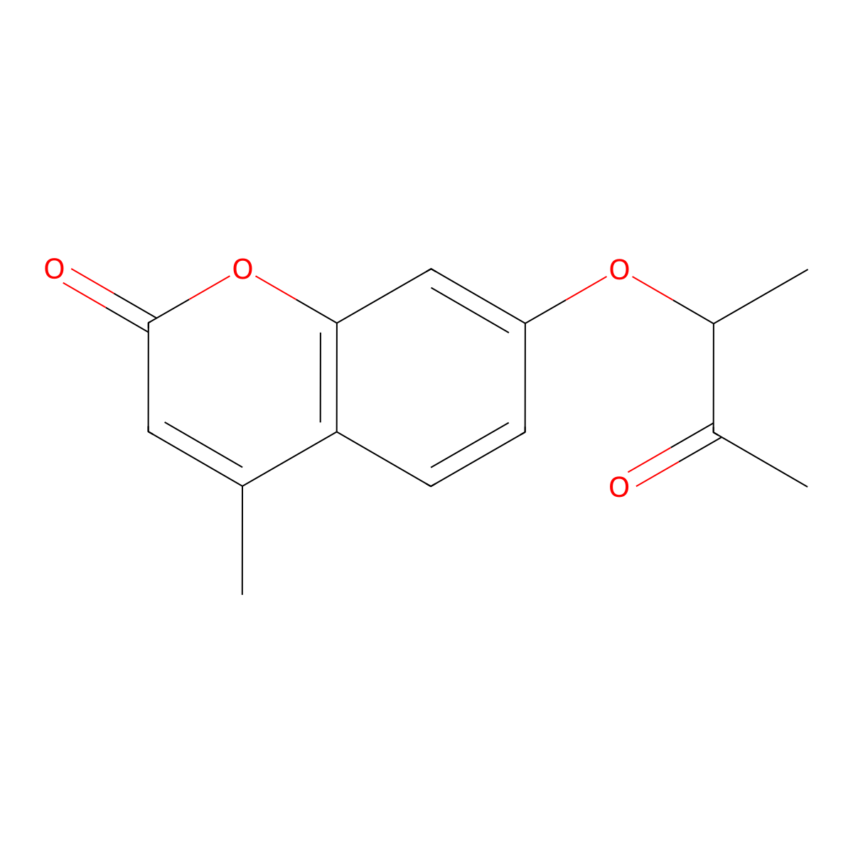 4-methyl-7-[(3-oxobutan-2-yl)oxy]-2H-chromen-2-one molecular structure, CAS 10337-90-3