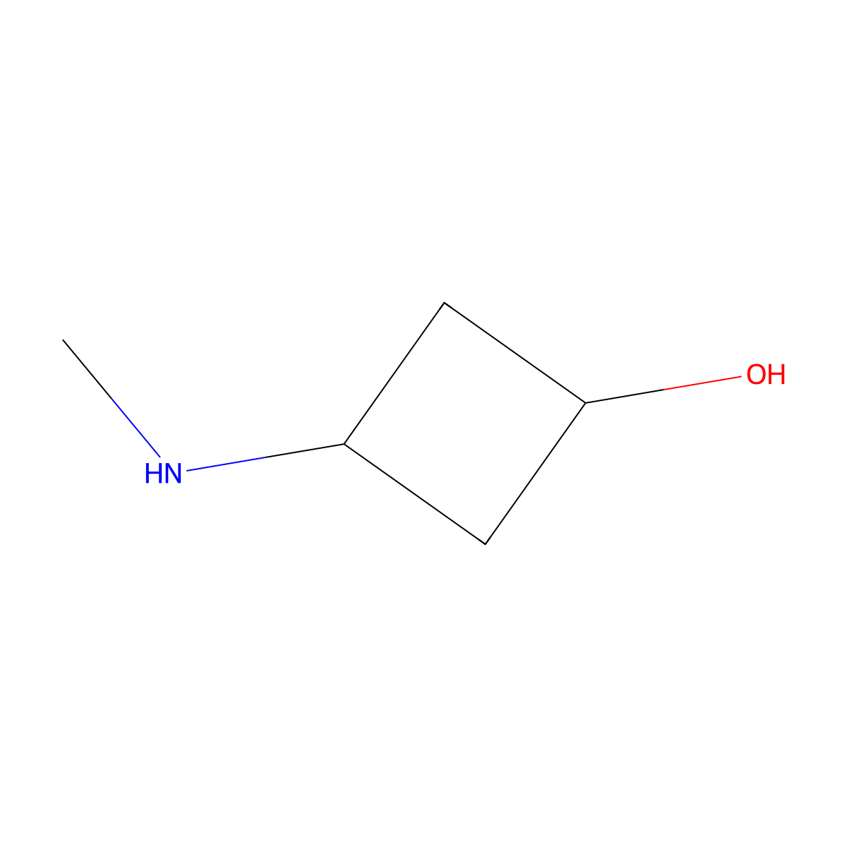 (1r,3r)-3-(Methylamino)cyclobutan-1-ol molecular structure, CAS 1033710-17-6