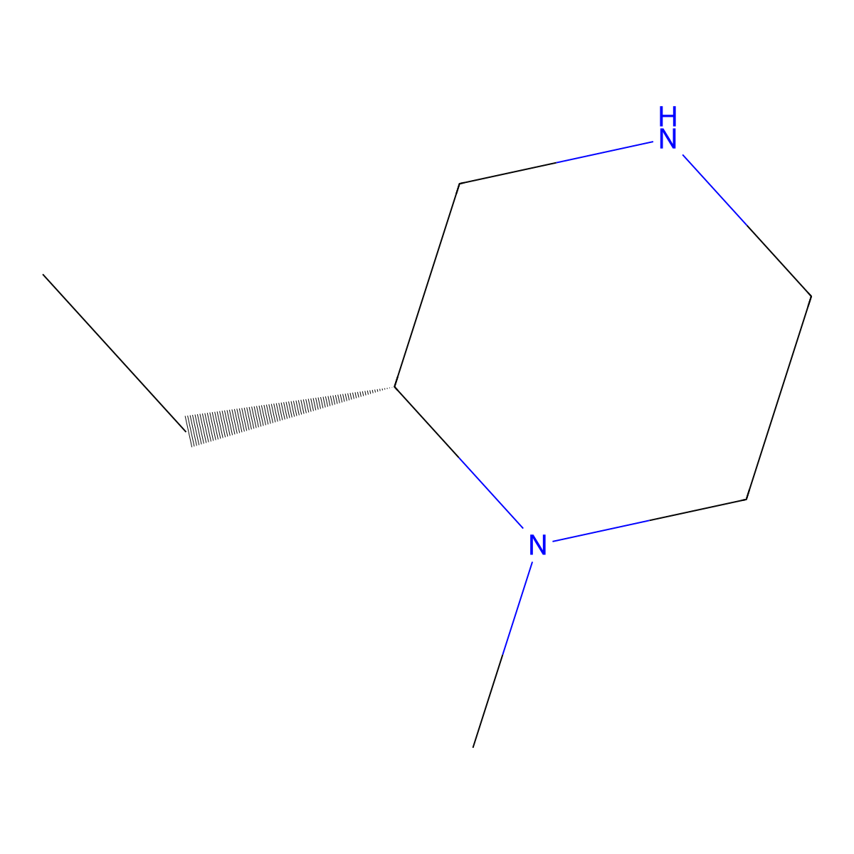 (2R)-2-Ethyl-1-methyl-piperazine molecular structure, CAS 1033710-87-0