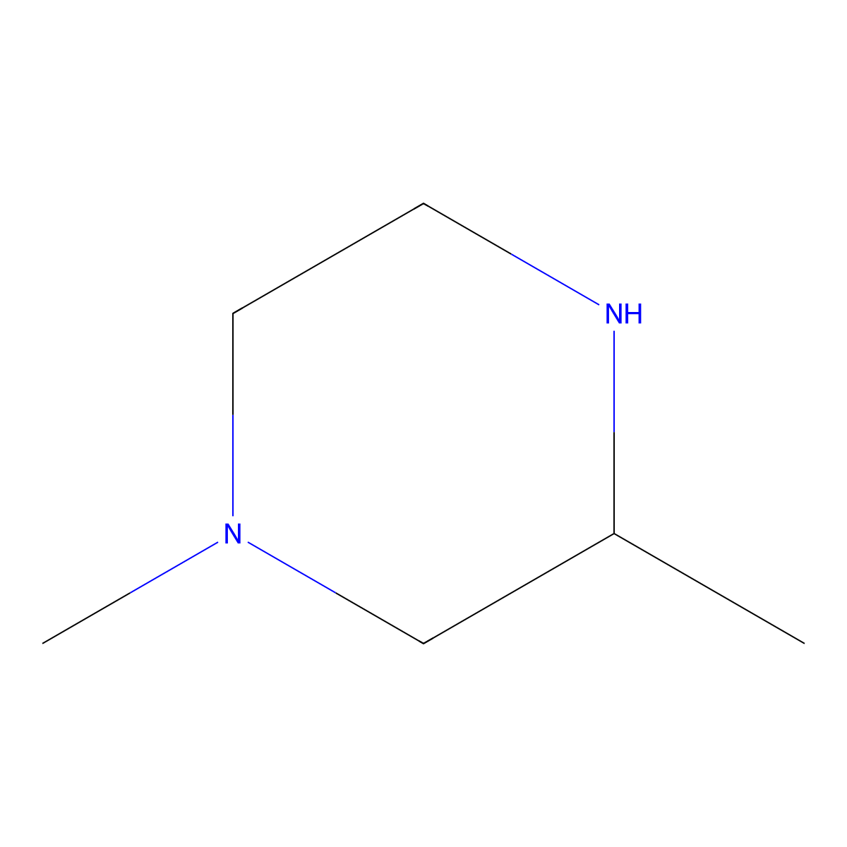 Piperazine, 1,3-dimethyl-, (3R)-rel- molecular structure, CAS 1033717-21-3