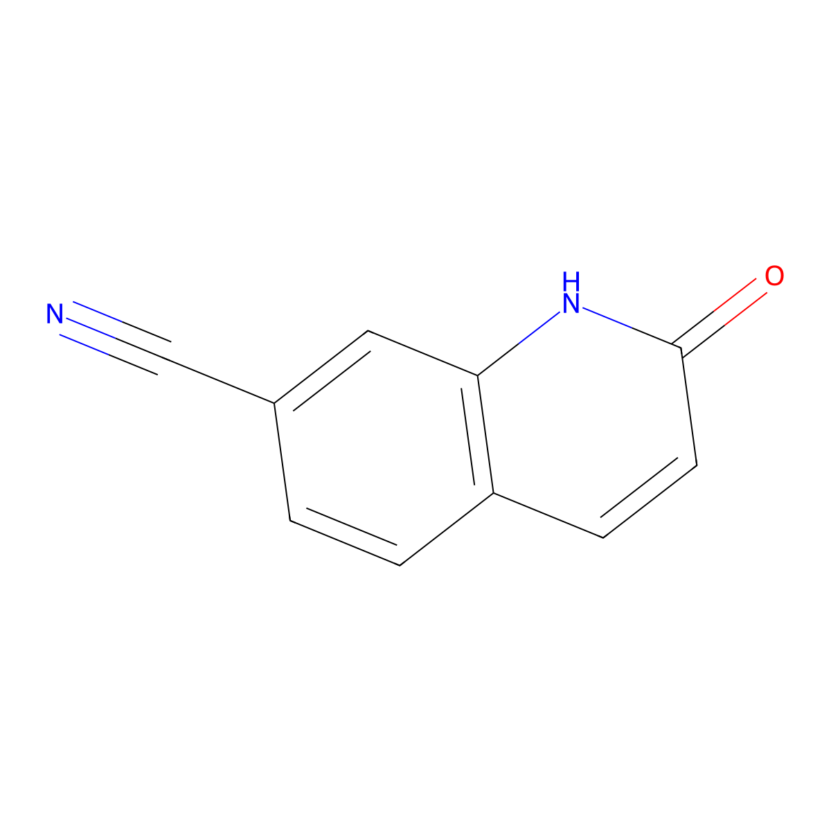2-Oxo-1,2-dihydroquinoline-7-carbonitrile molecular structure, CAS 1033747-90-8