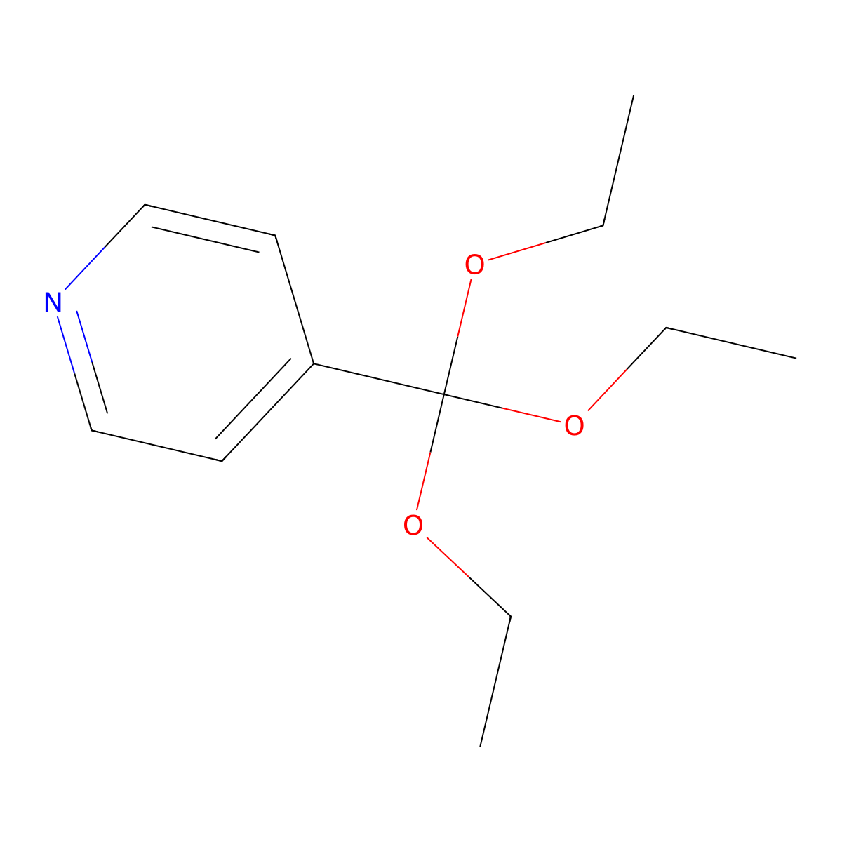 4-(Triethoxymethyl)pyridine molecular structure, CAS 1033750-30-9