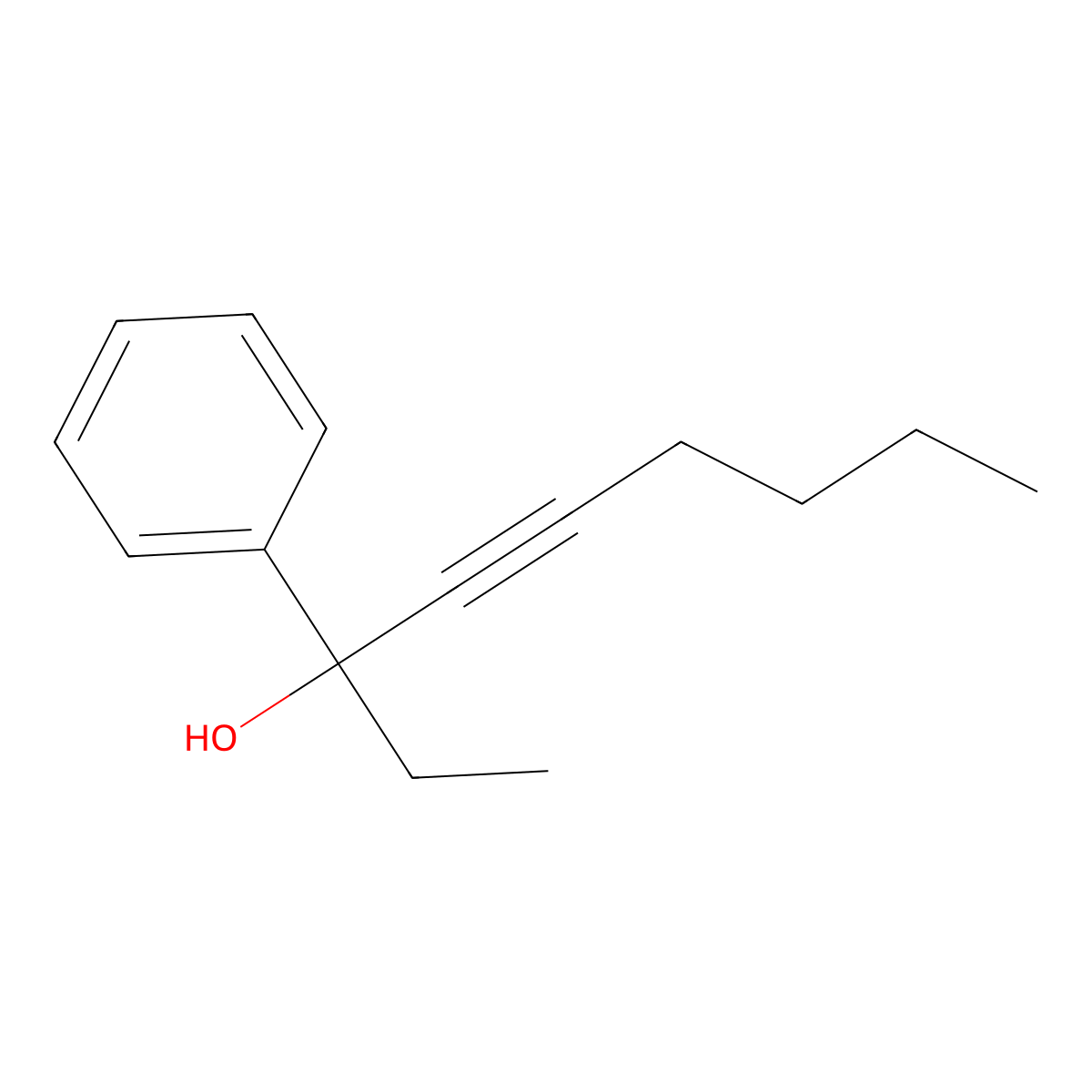 3-Phenylnon-4-YN-3-OL molecular structure, CAS 1033757-53-7