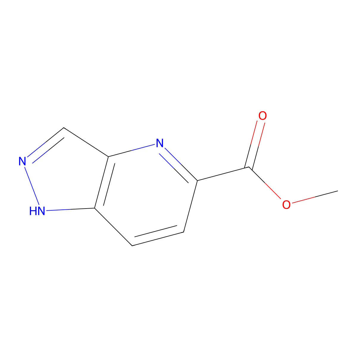methyl 1H-pyrazolo[4,3-b]pyridine-5-carboxylate molecular structure, CAS 1033772-23-4