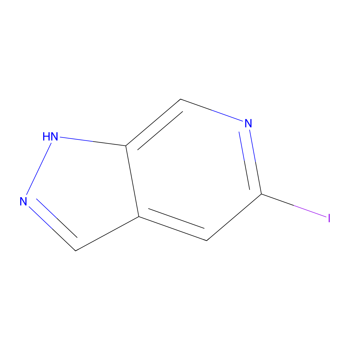 5-Iodo-1H-pyrazolo[3,4-c]pyridine molecular structure, CAS 1033772-25-6