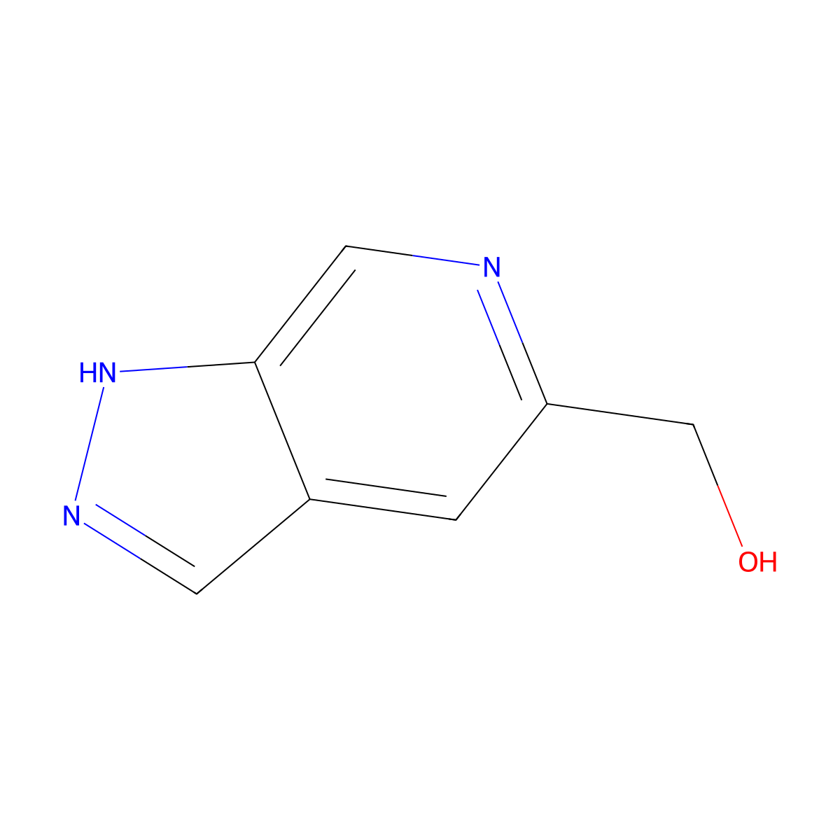 (1H-pyrazolo[3,4-c]pyridin-5-yl)methanol molecular structure, CAS 1033772-27-8
