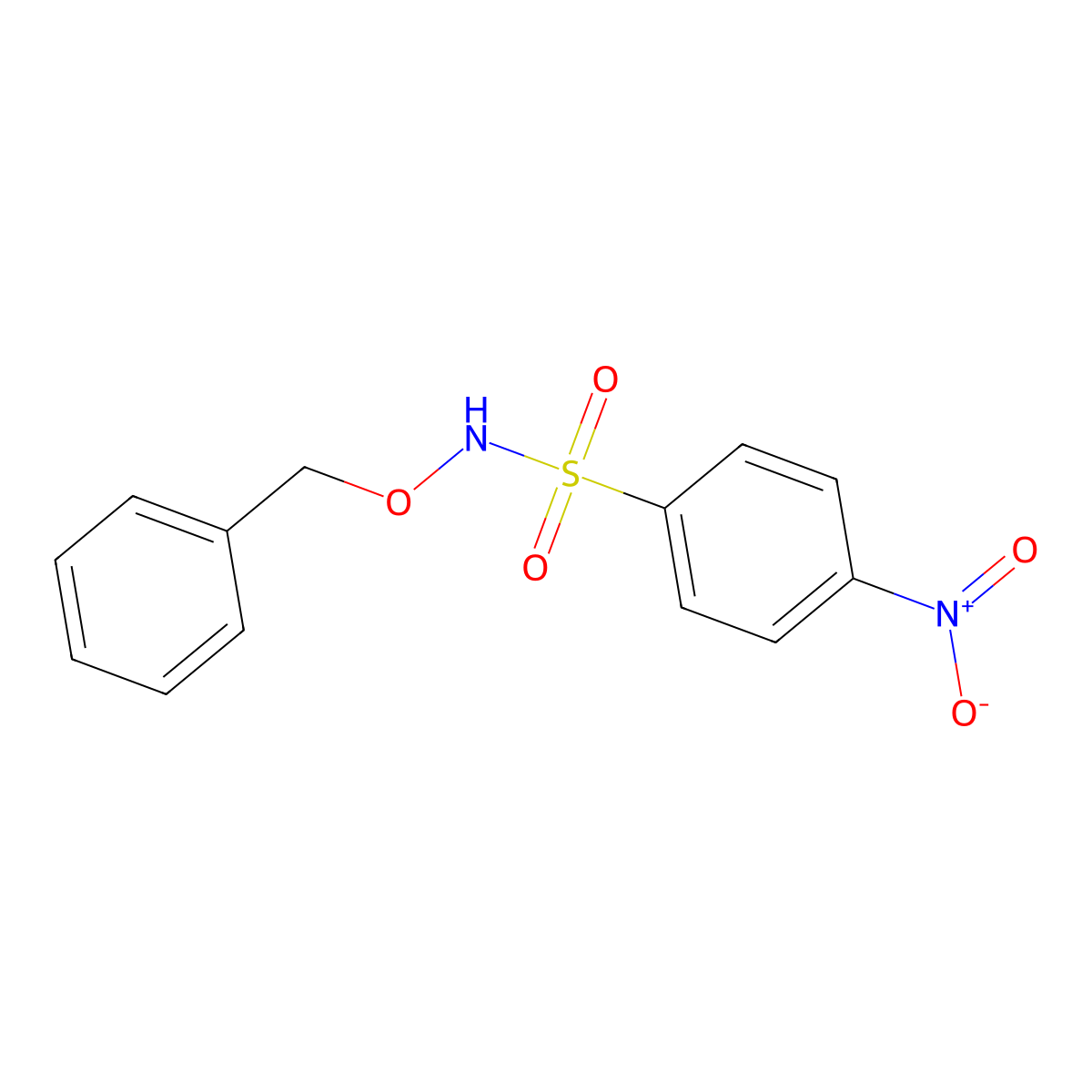 N-(Benzyloxy)-4-nitrobenzenesulfonamide molecular structure, CAS 1033774-90-1